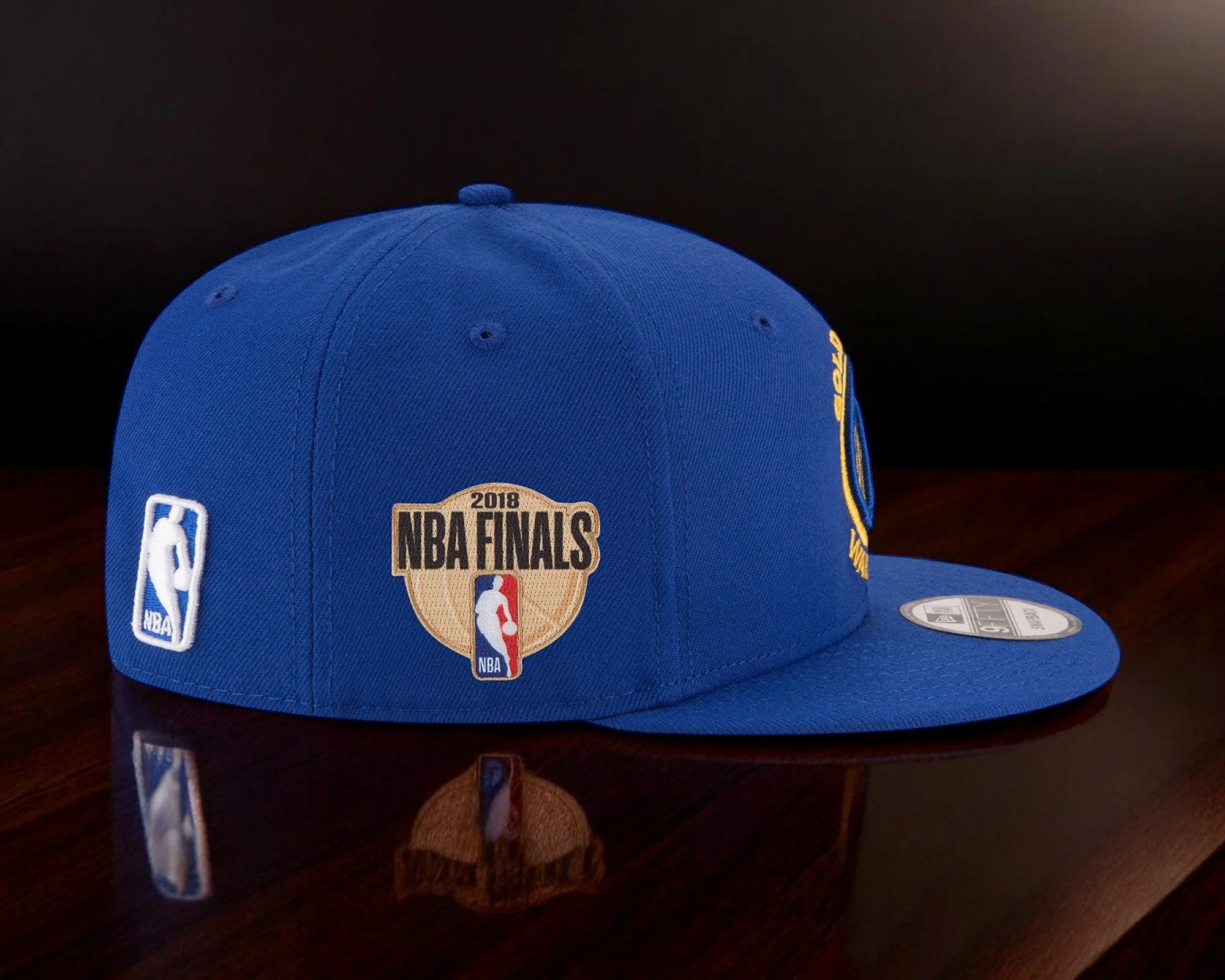 Men's New Era NBA Gsw Warriors 2018 Finals Sidepatch 9Fifty Snapback - Image 4