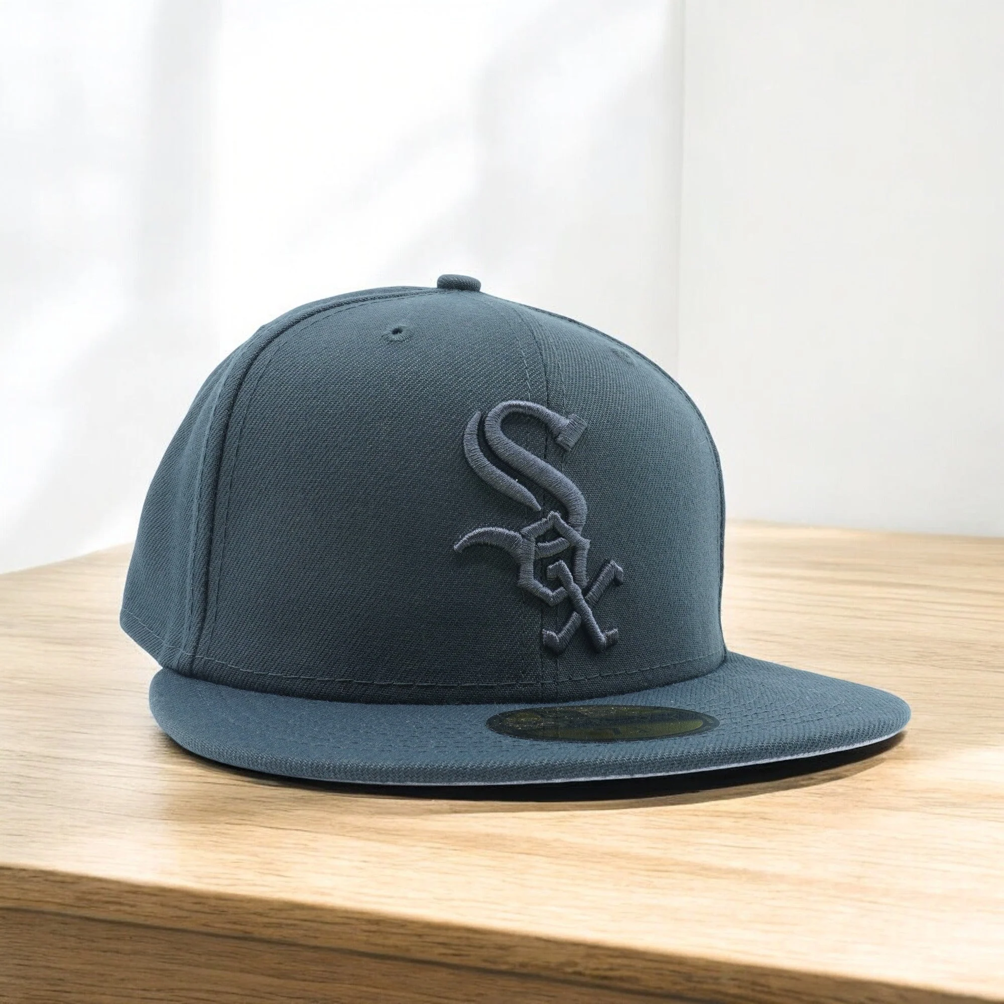 Men's New Era MLB Chicago White Sox 5950 Fitted 'Color Pack'-Graphite - Image 3