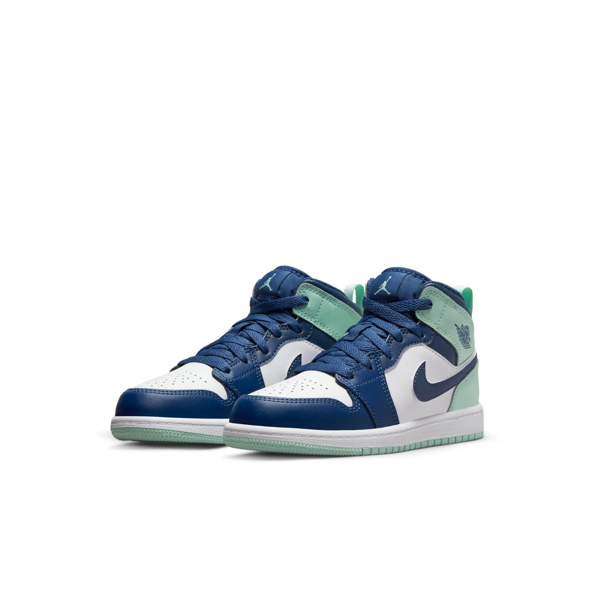 Preschool Air Jordan Retro 1 Mid 'Mystic Navy Mint Foam' (Ps) - Image 2