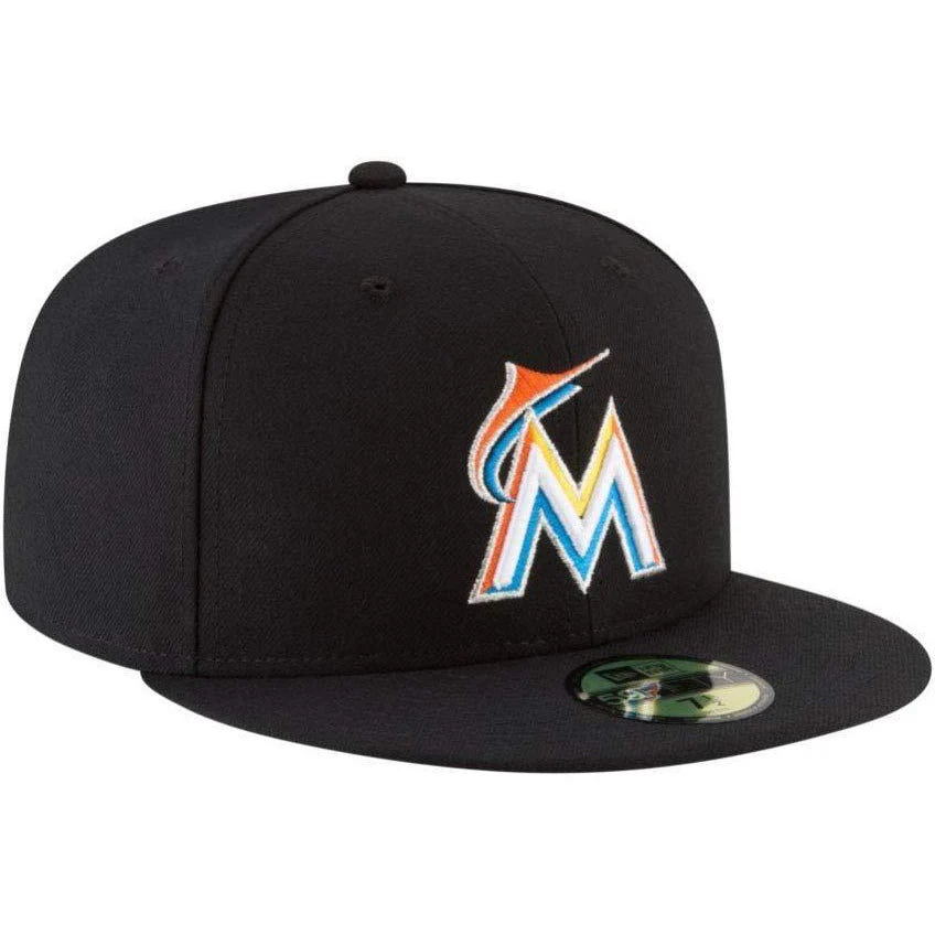 Men's New Era MLB Authentic Collection On Field 59Fifty Fitted Cap Miami Marlins - Image 3