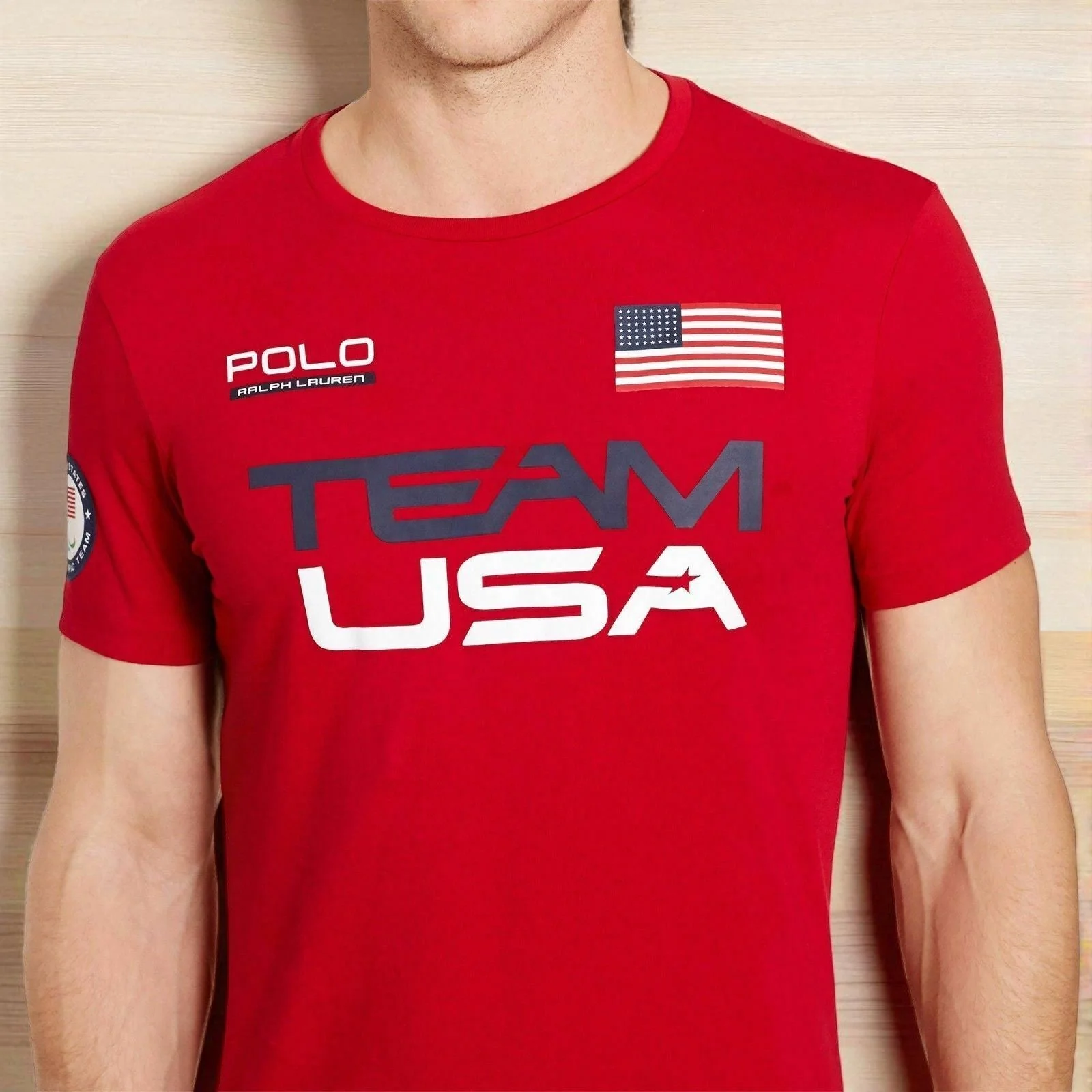 Men's Polo Ralph Lauren Men's Team Usa 2016 Olympics Jersey T-Shirt - Image 3