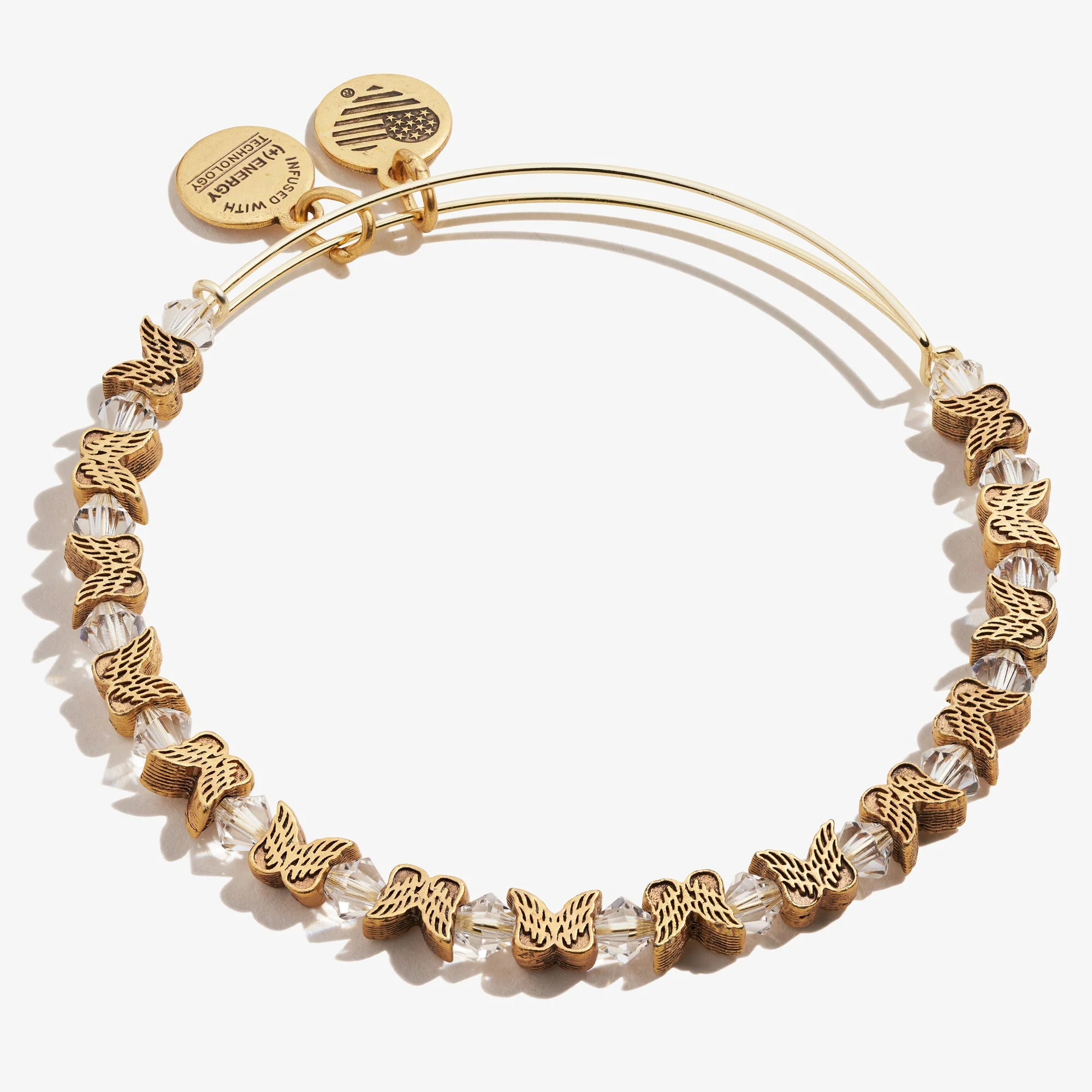 Angel Wing Beaded Bangle - Image 3