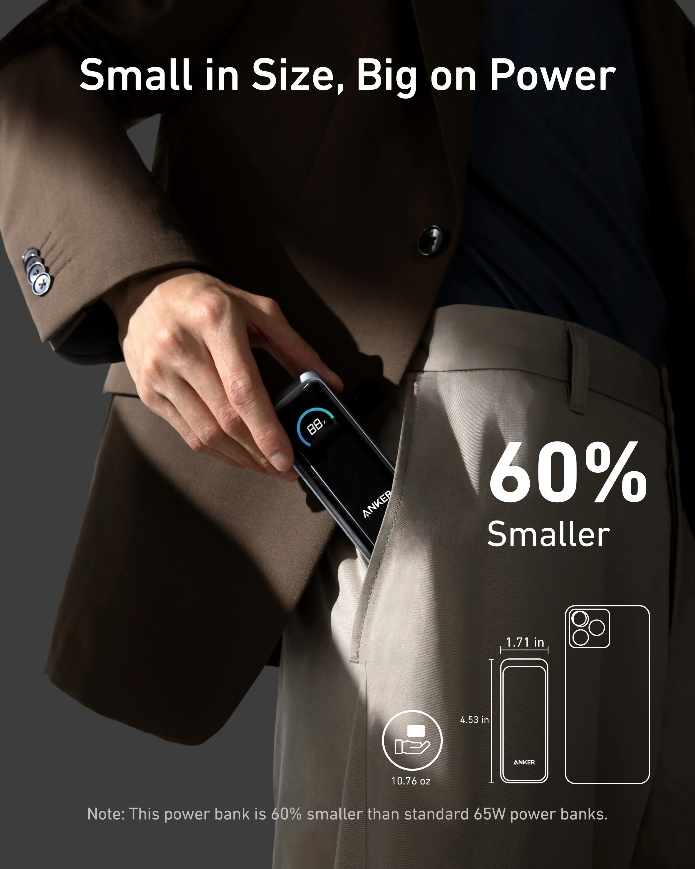 Anker Prime Power Bank (9.6K, 65W, Fusion) - Image 5