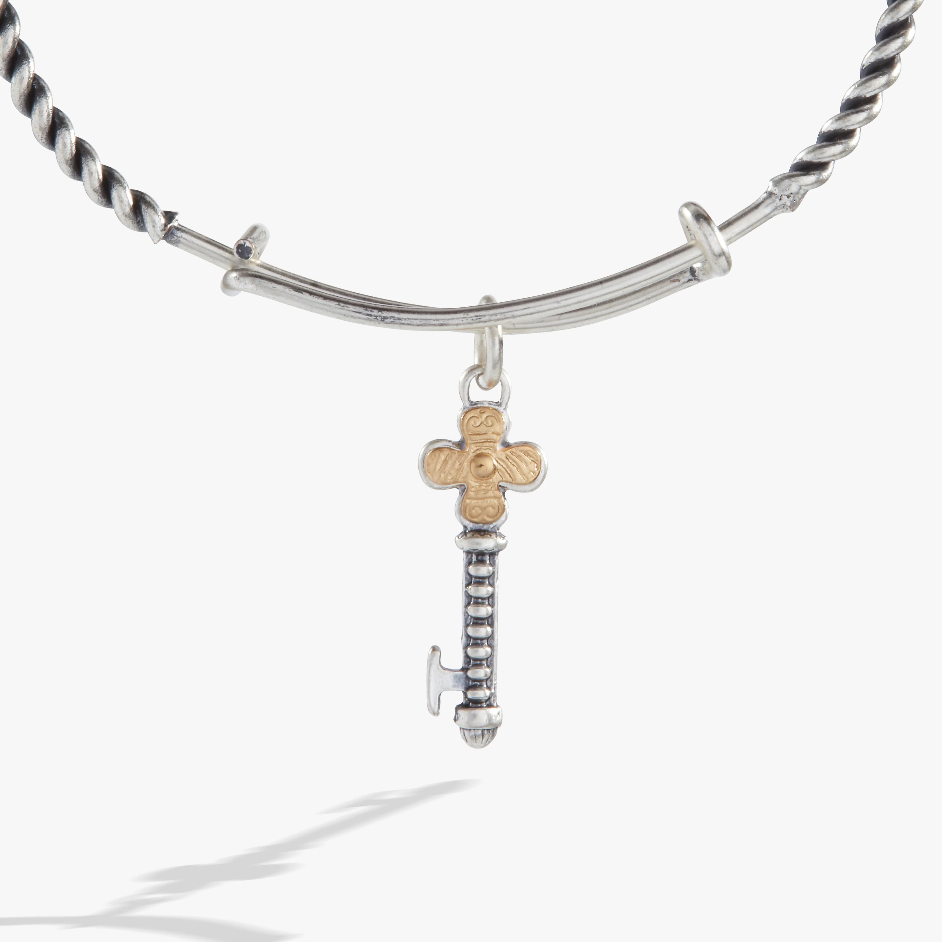 Antique Key Charm Bangle - Image 2