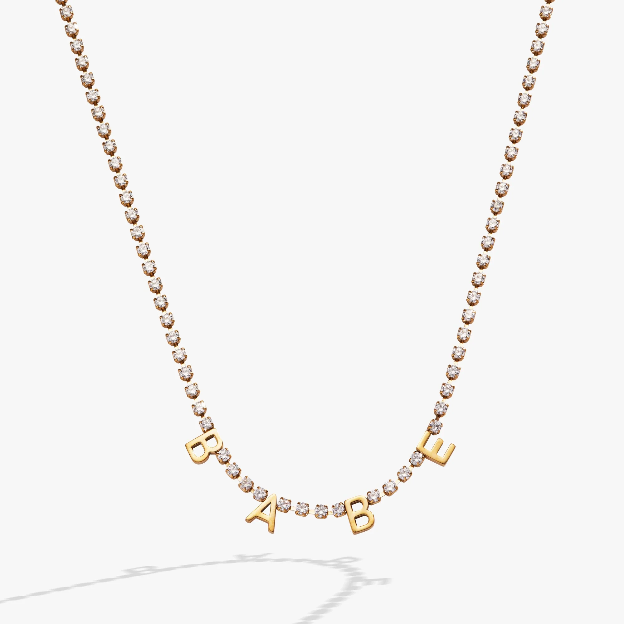 “Babe” Crystal Tennis Necklace