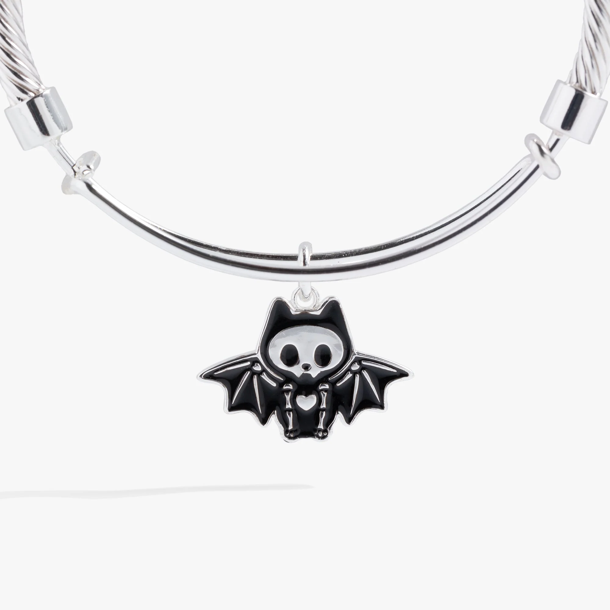 Bat Skeleton Bangle Bracelet - Image 2