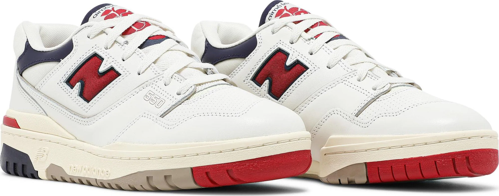 Men's New Balance Bb550 'Aime Leon Dore White Navy Red' - Image 3