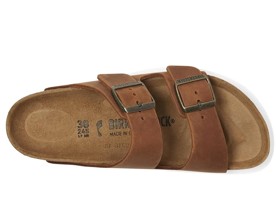 Birkenstock Unisex Arizona Natural Leather Cognac - Image 3