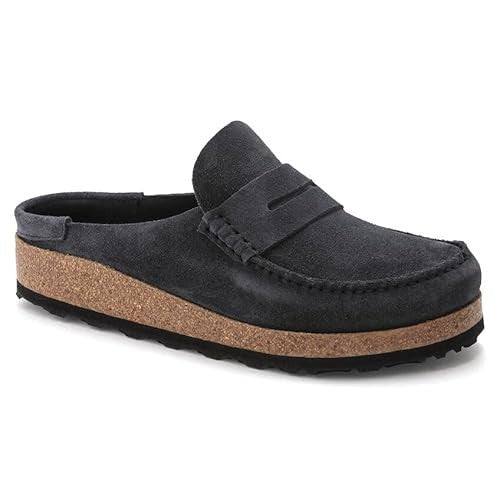 Birkenstock Unisex Naples Suede Leather Rubber Midnight - Image 3