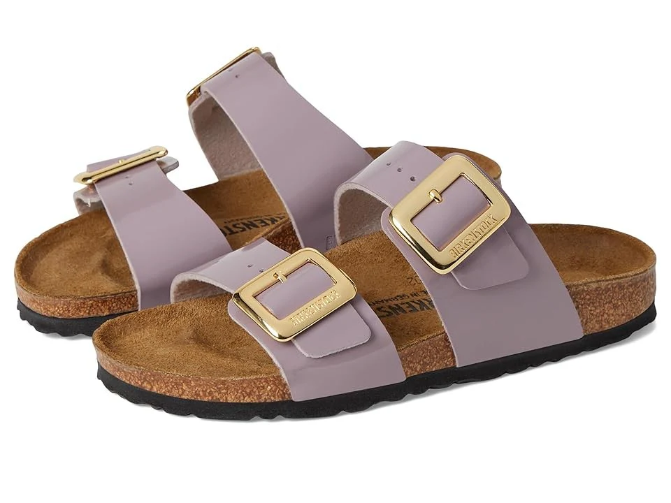 Birkenstock Unisex Sydney Cushion Buckle Birko Flor Patent Faded Purple