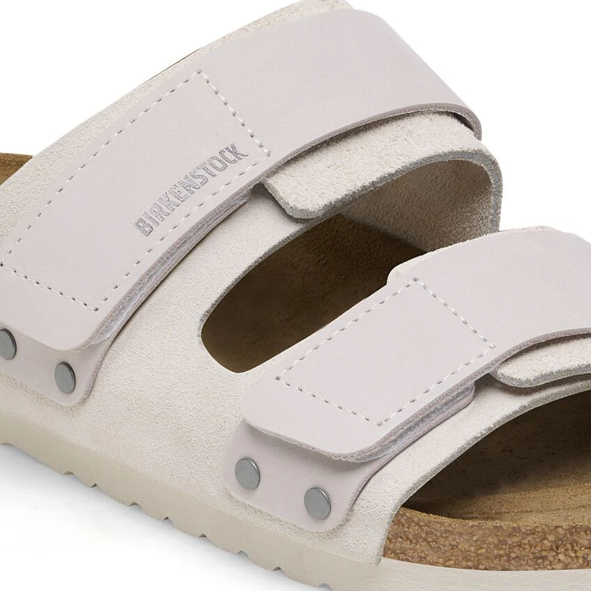 Birkenstock Unisex Uji Nubuck Leather Antique White - Image 9