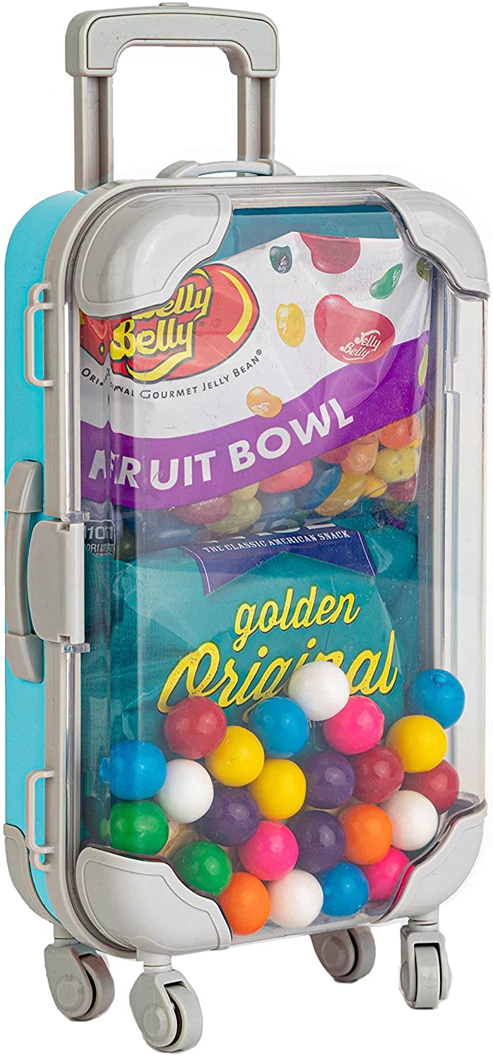 Blue Plastic Suitcase Candy Box 3 Pack 7.5"x5"x2.5" by Hammont - Image 2