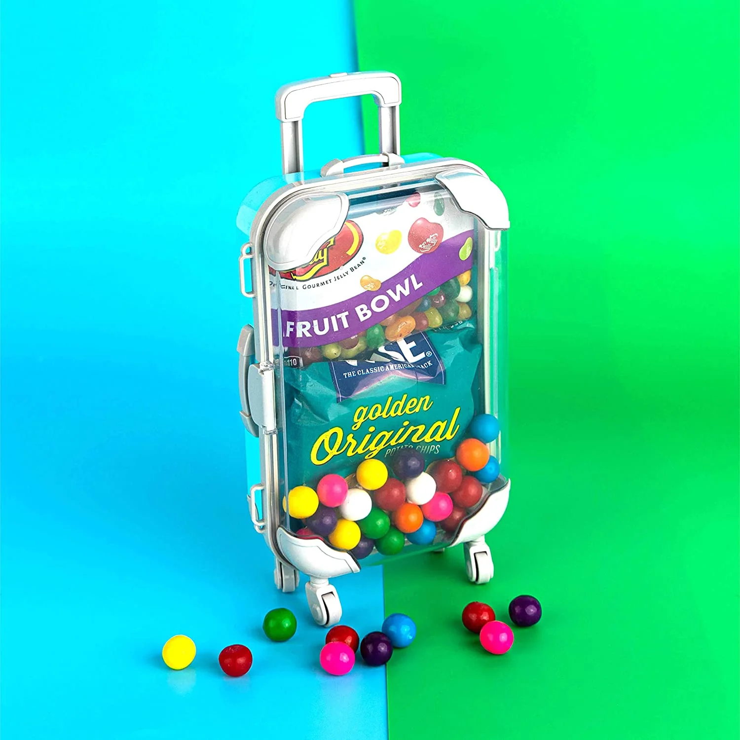 Blue Plastic Suitcase Candy Box 3 Pack 7.5"x5"x2.5" by Hammont - Image 5