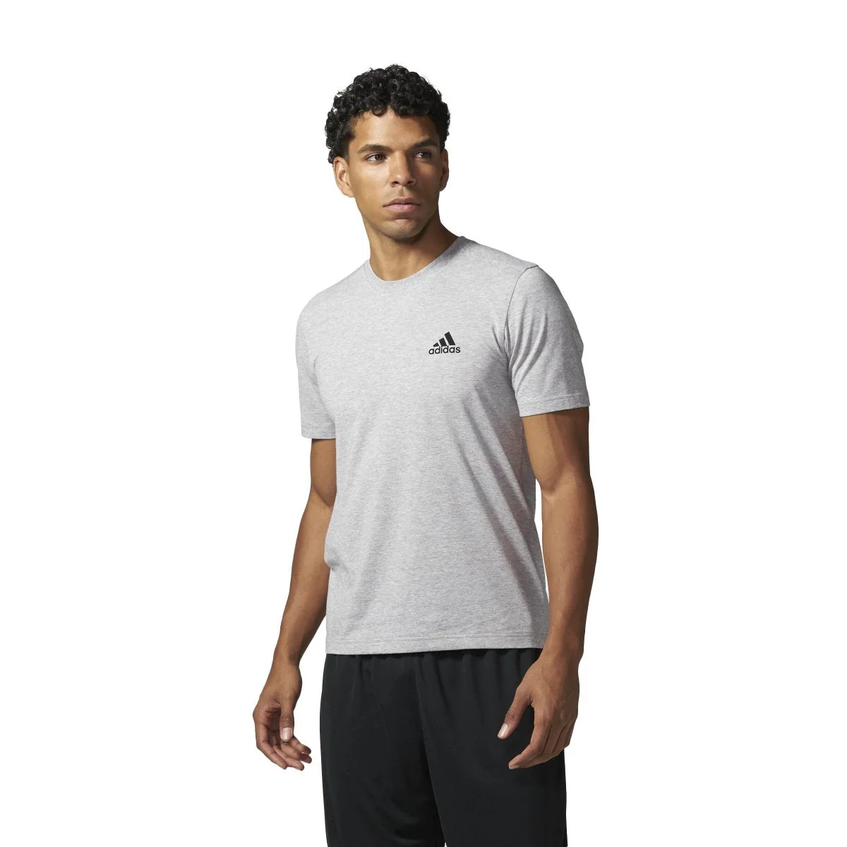 Men's adidas Essential Droptail 3 Stripe Tee - Image 3
