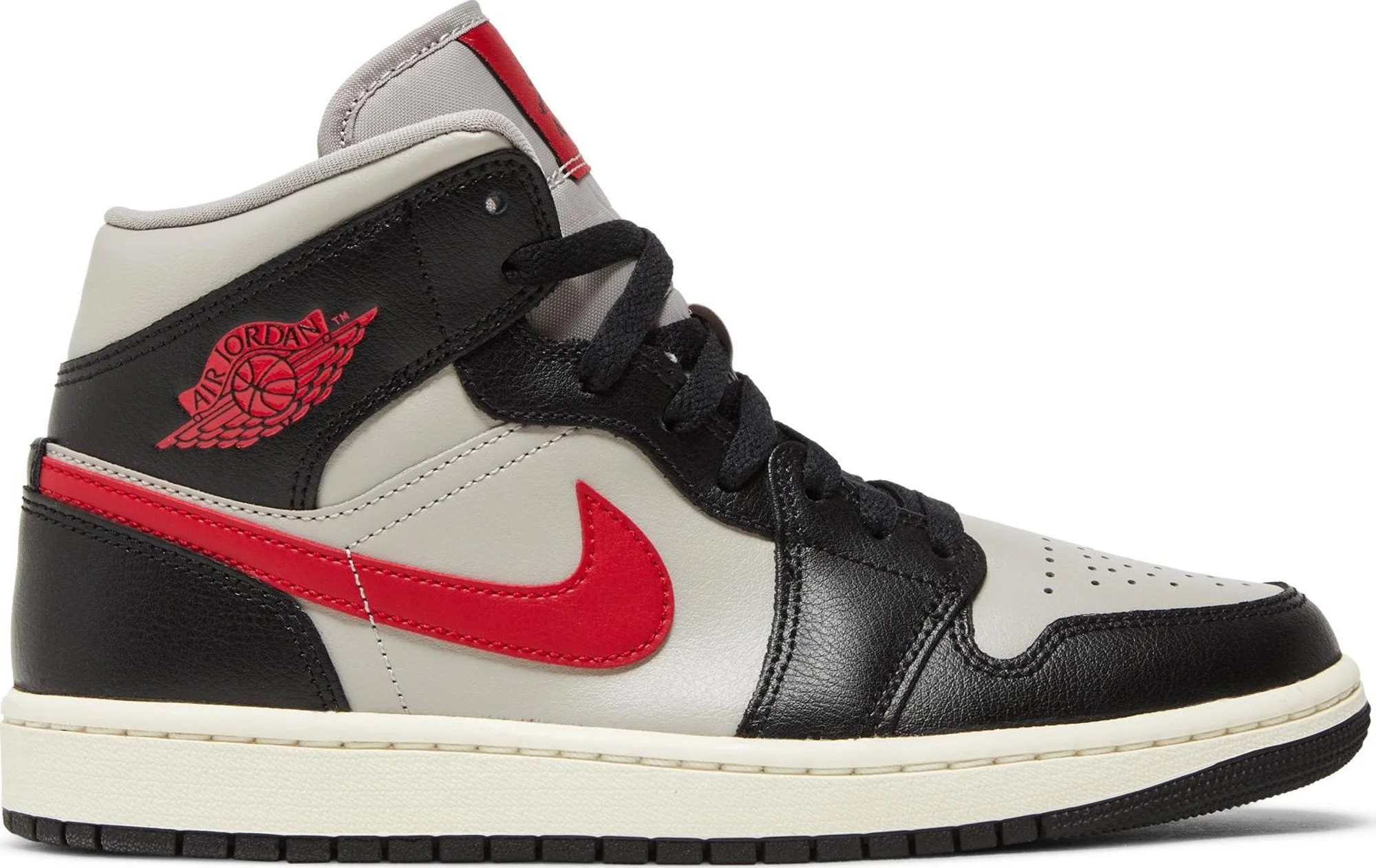 Women's Air Jordan Retro 1 Mid 'Black College Grey'