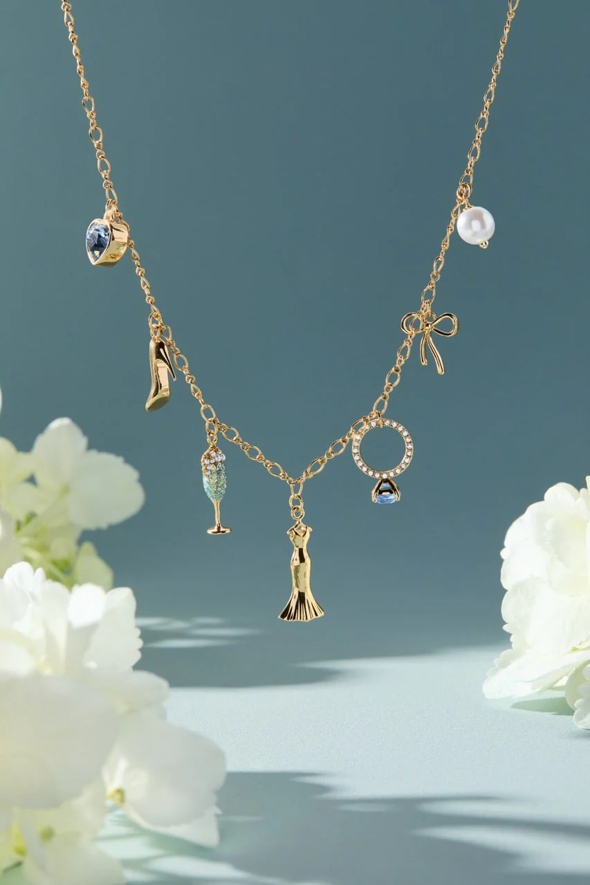 Bridal Multi-Charm Necklace - Image 5