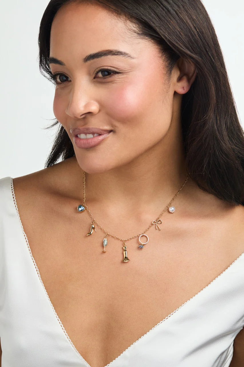Bridal Multi-Charm Necklace - Image 8
