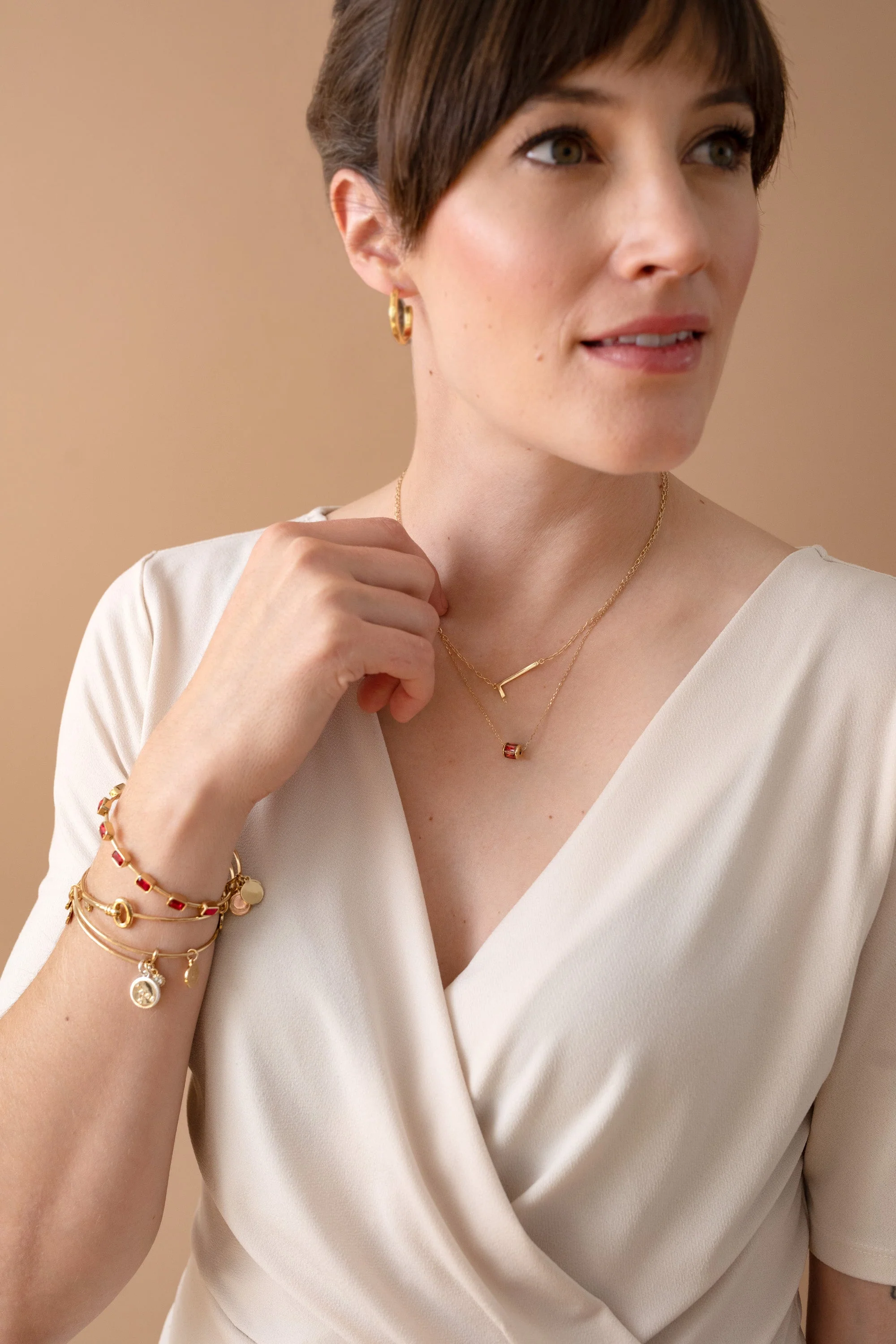 Cancer Zodiac Charm Bangle - Image 4