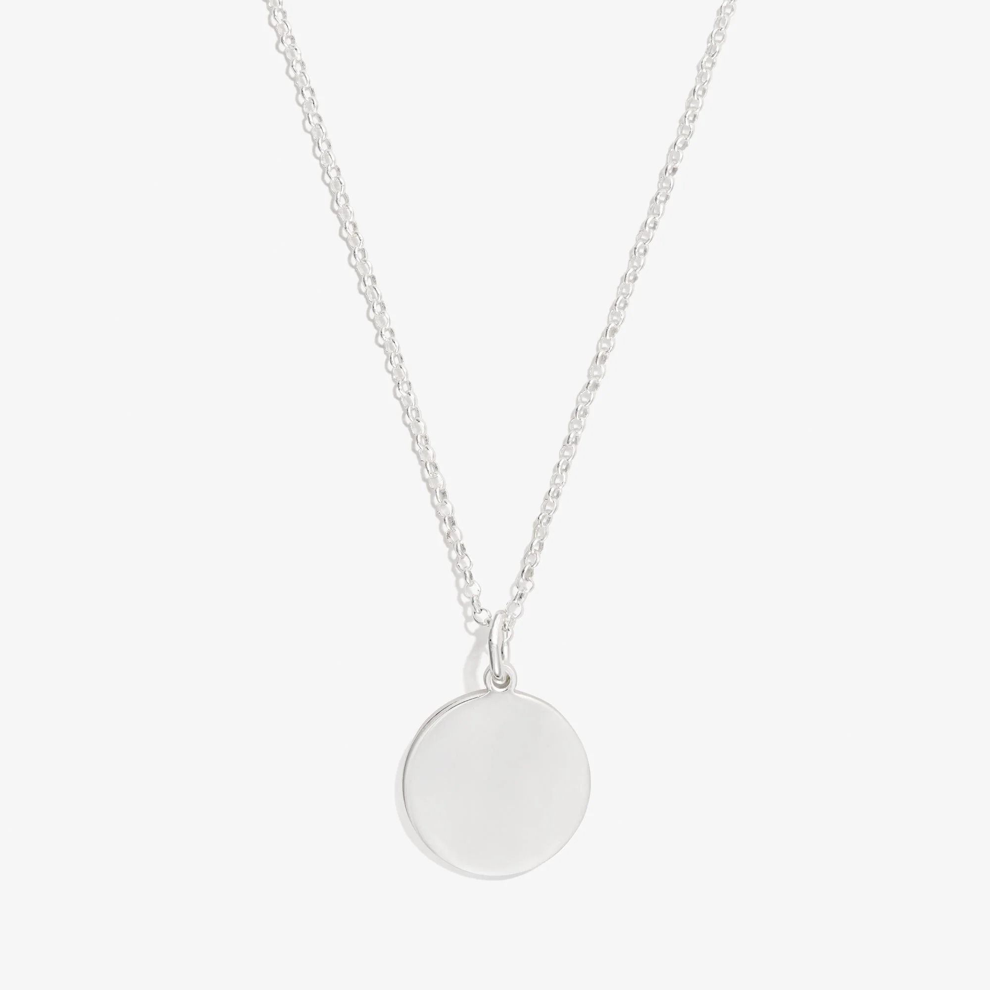 Circle Charm Necklace, 21''