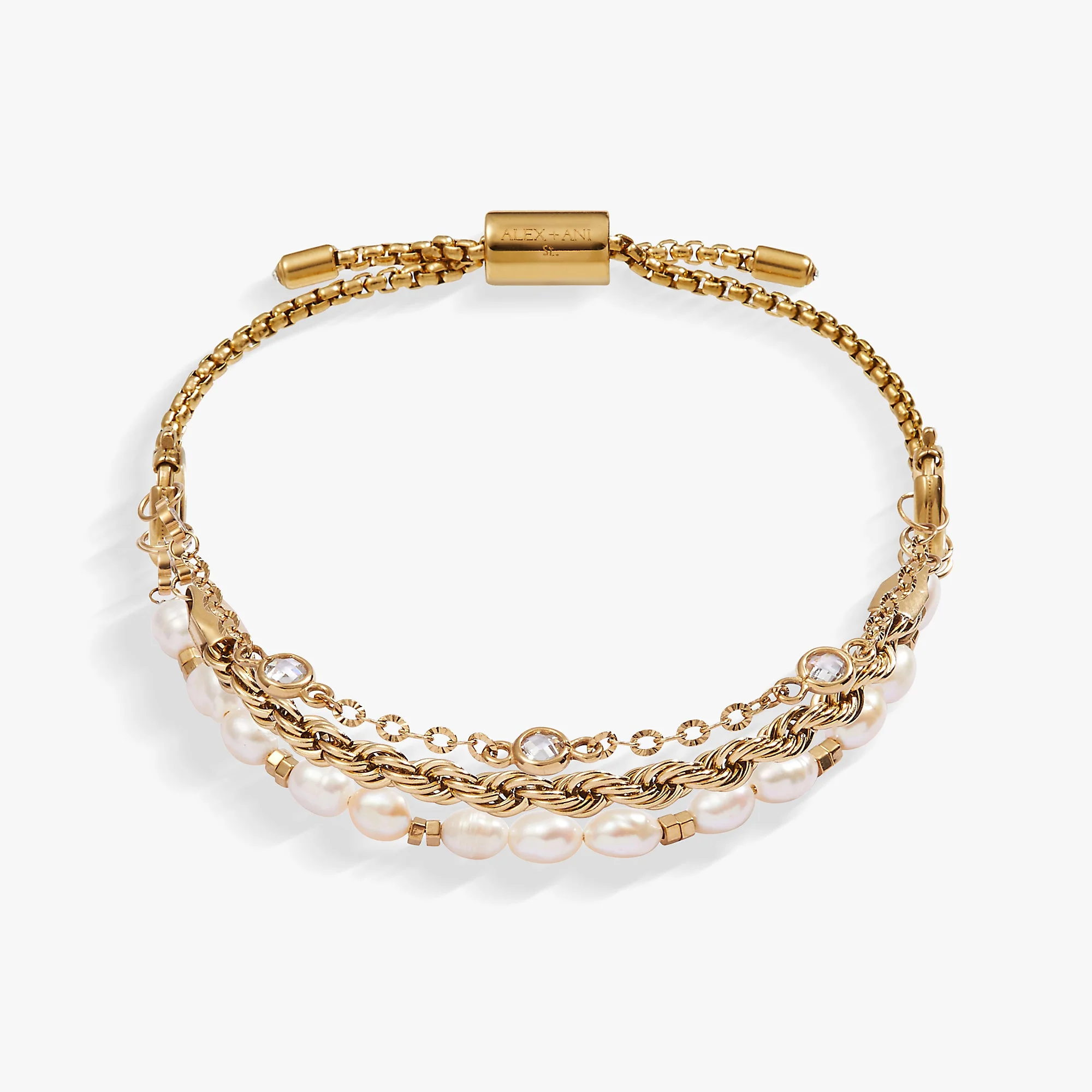 Crystal + Pearl Stranded™ Bracelet Set - Image 11