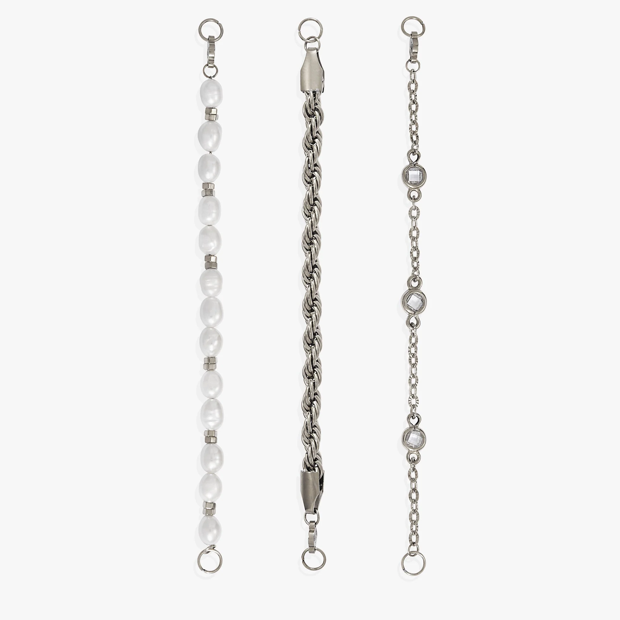 Crystal + Pearl Stranded™ Bracelet Set - Image 3
