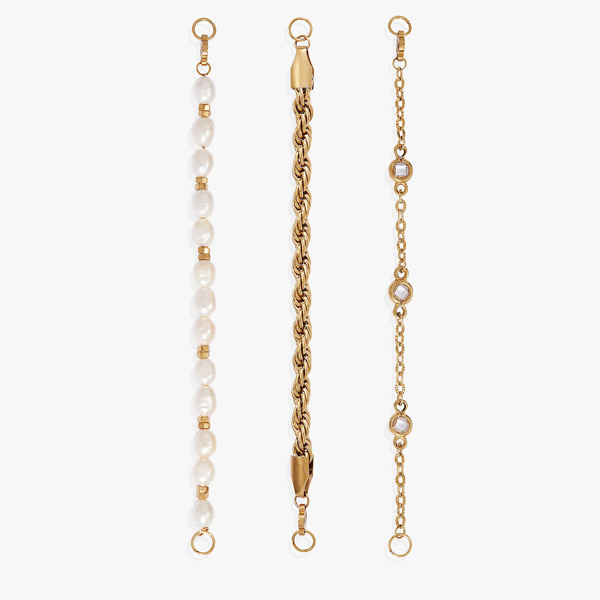 Crystal + Pearl Stranded™ Bracelet Set - Image 6