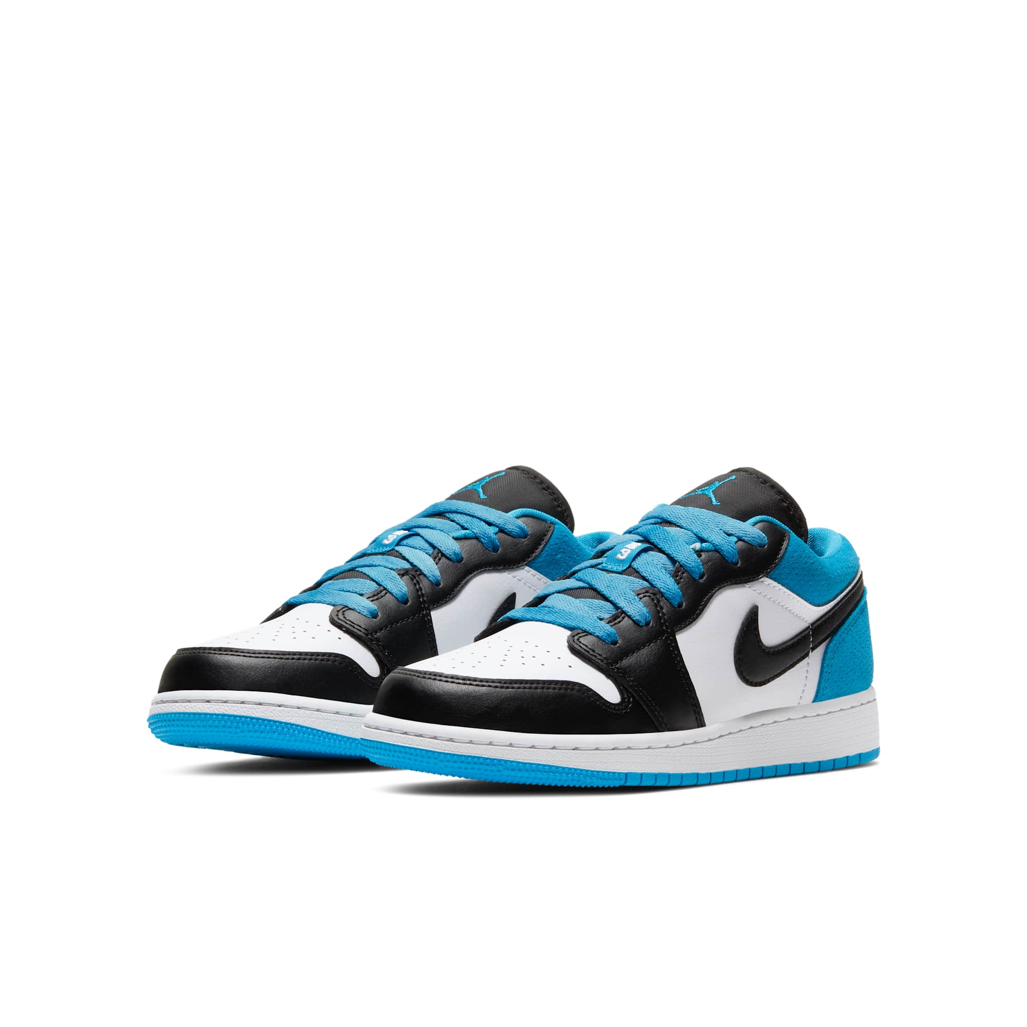 Grade School Air Jordan Retro 1 Low 'Laser Blue' (Gs) - Image 2
