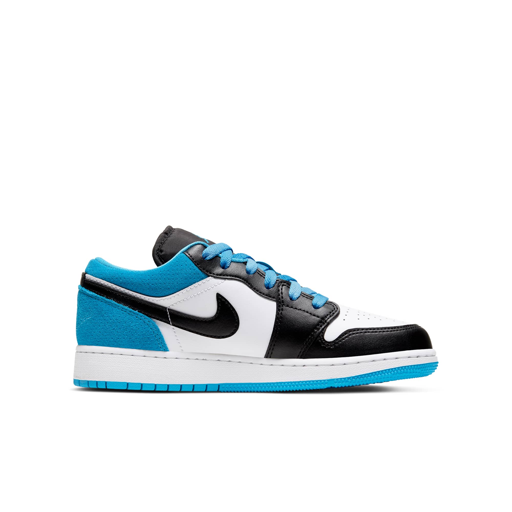 Grade School Air Jordan Retro 1 Low 'Laser Blue' (Gs) - Image 3
