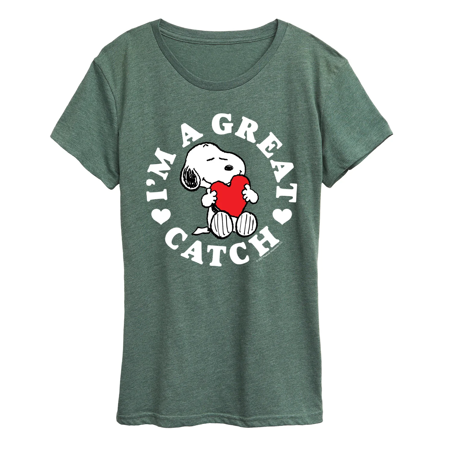 Peanuts - I'm a Great Catch - Women's Short Sleeve Graphic T-Shirt - Image 6