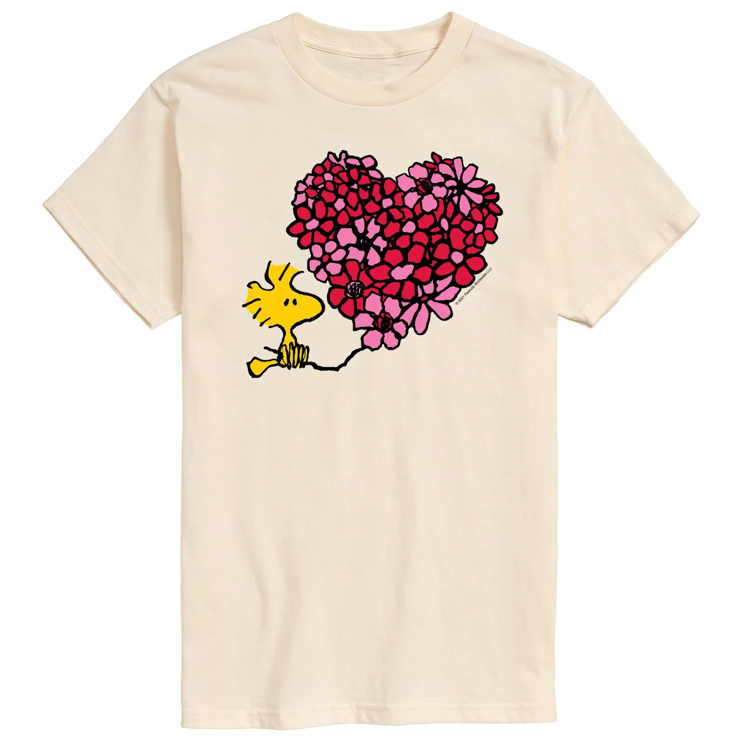 Peanuts - Flower Heart - Men's Short Sleeve Graphic T-Shirt - Image 3