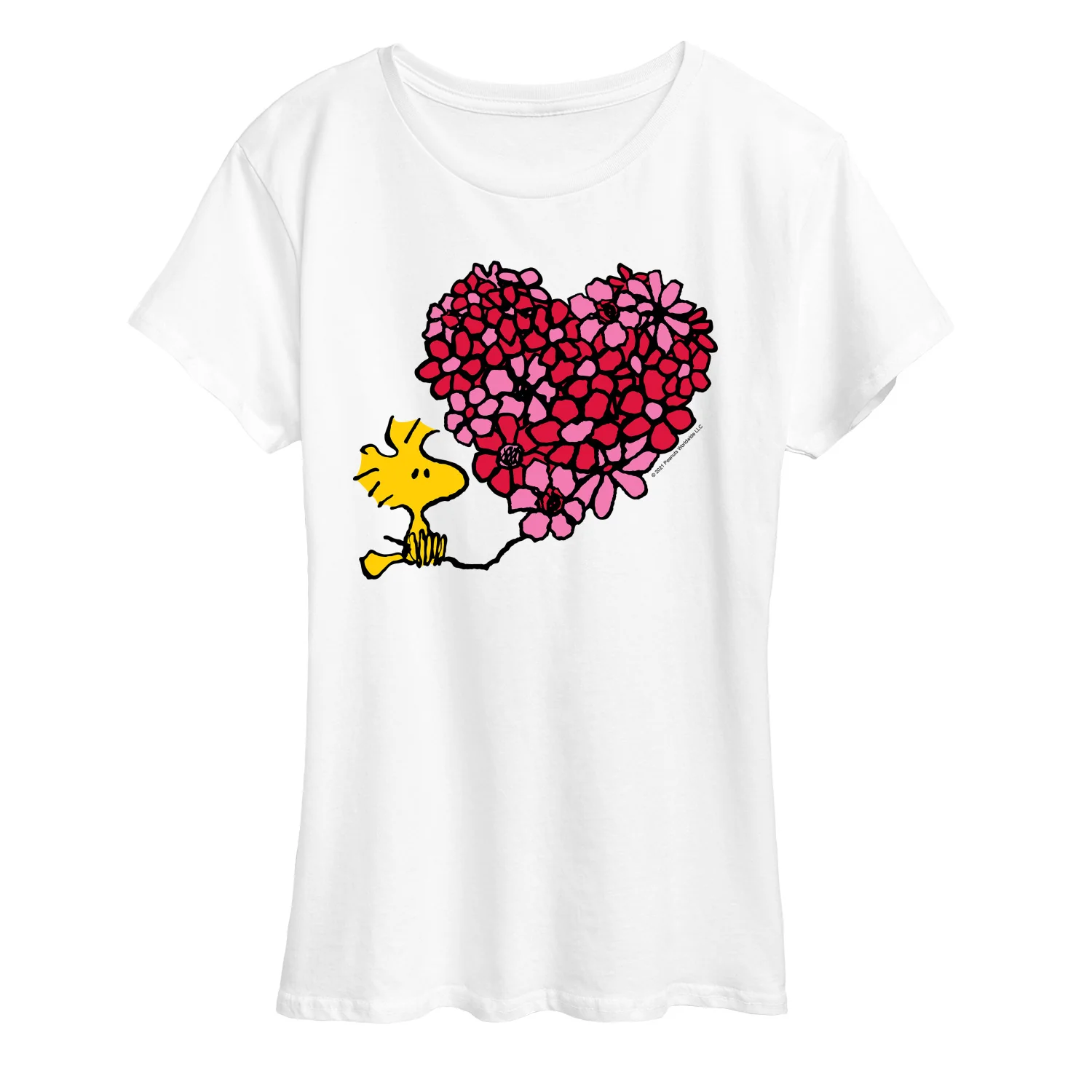 Peanuts - Flower Heart - Women's Short Sleeve Graphic T-Shirt
