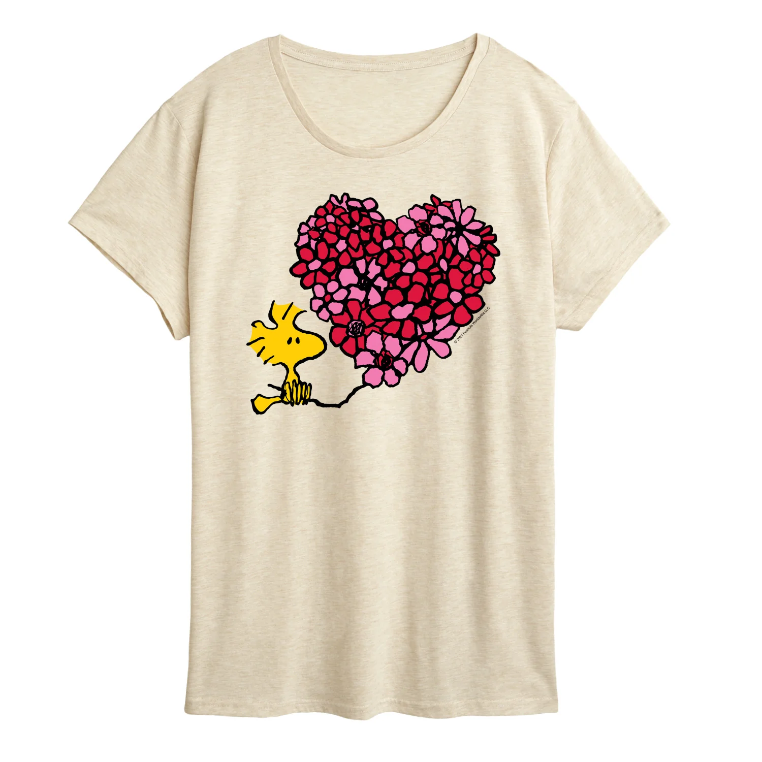 Peanuts - Flower Heart - Women's Short Sleeve Graphic T-Shirt - Image 3