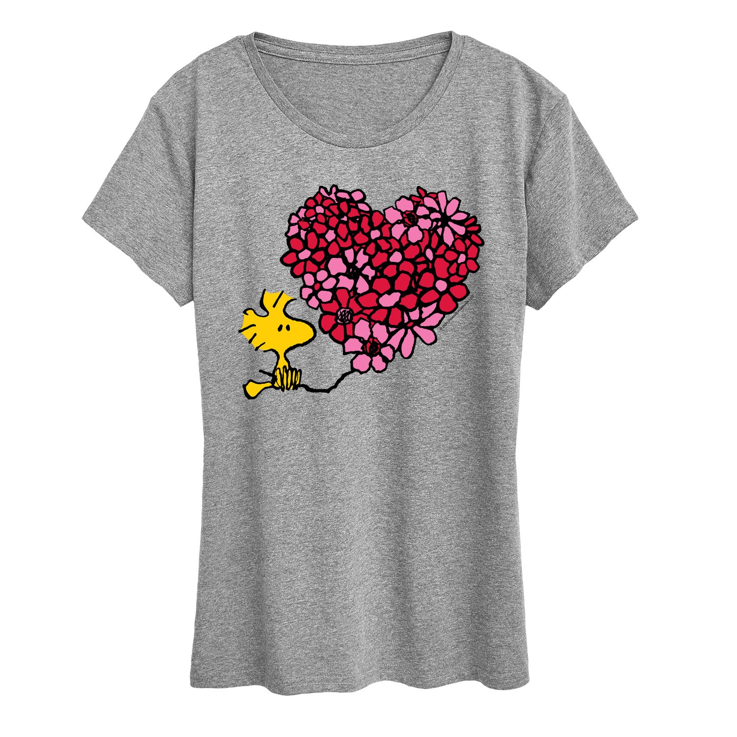 Peanuts - Flower Heart - Women's Short Sleeve Graphic T-Shirt - Image 4