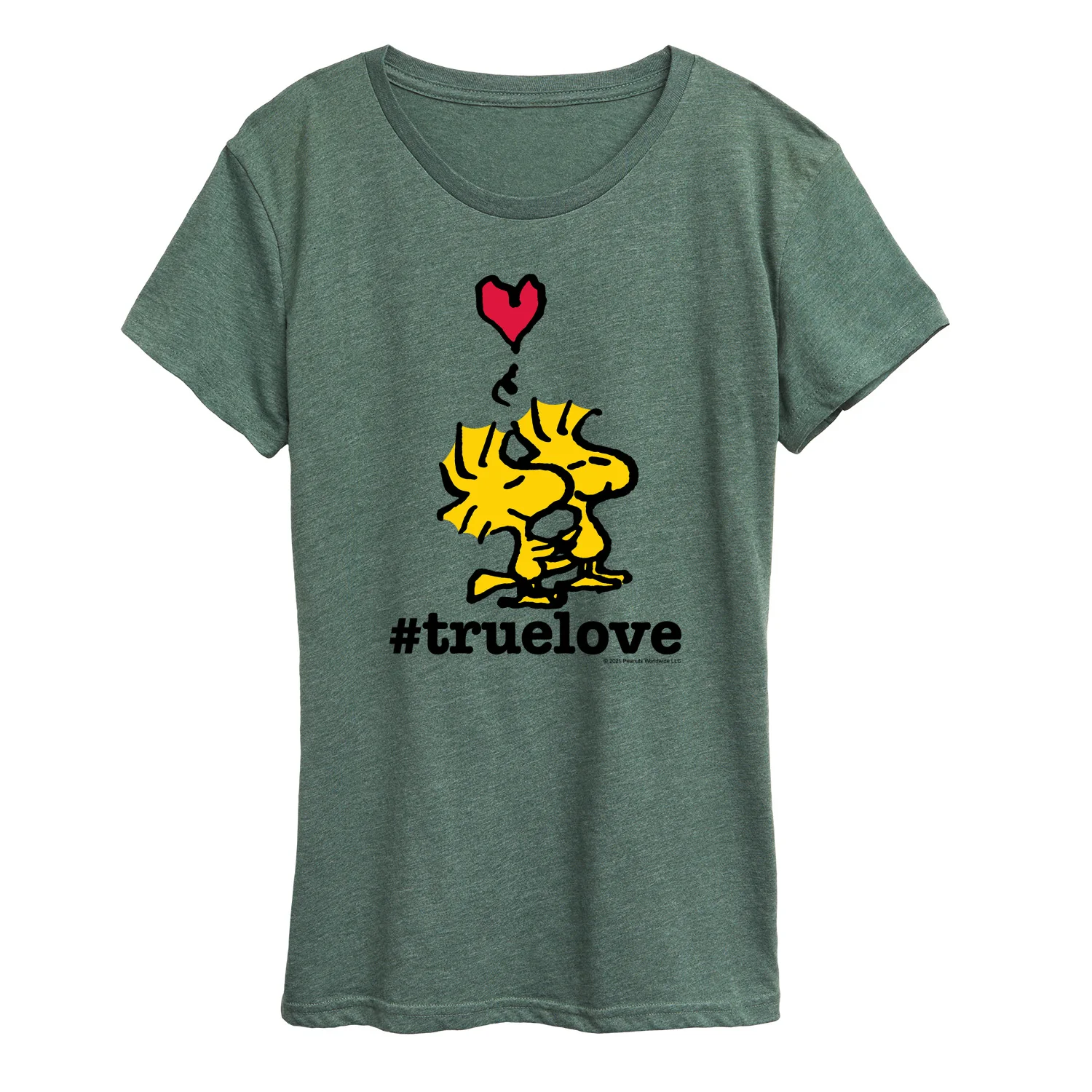 Peanuts - Woodstock True Love - Women's Short Sleeve Graphic T-Shirt - Image 4