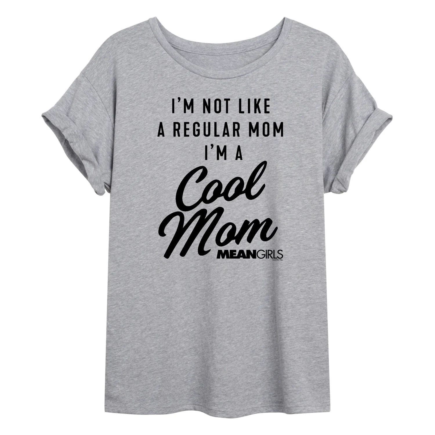 Mean Girls - I'm a Cool Mom - Juniors Oversized Graphic T-Shirt