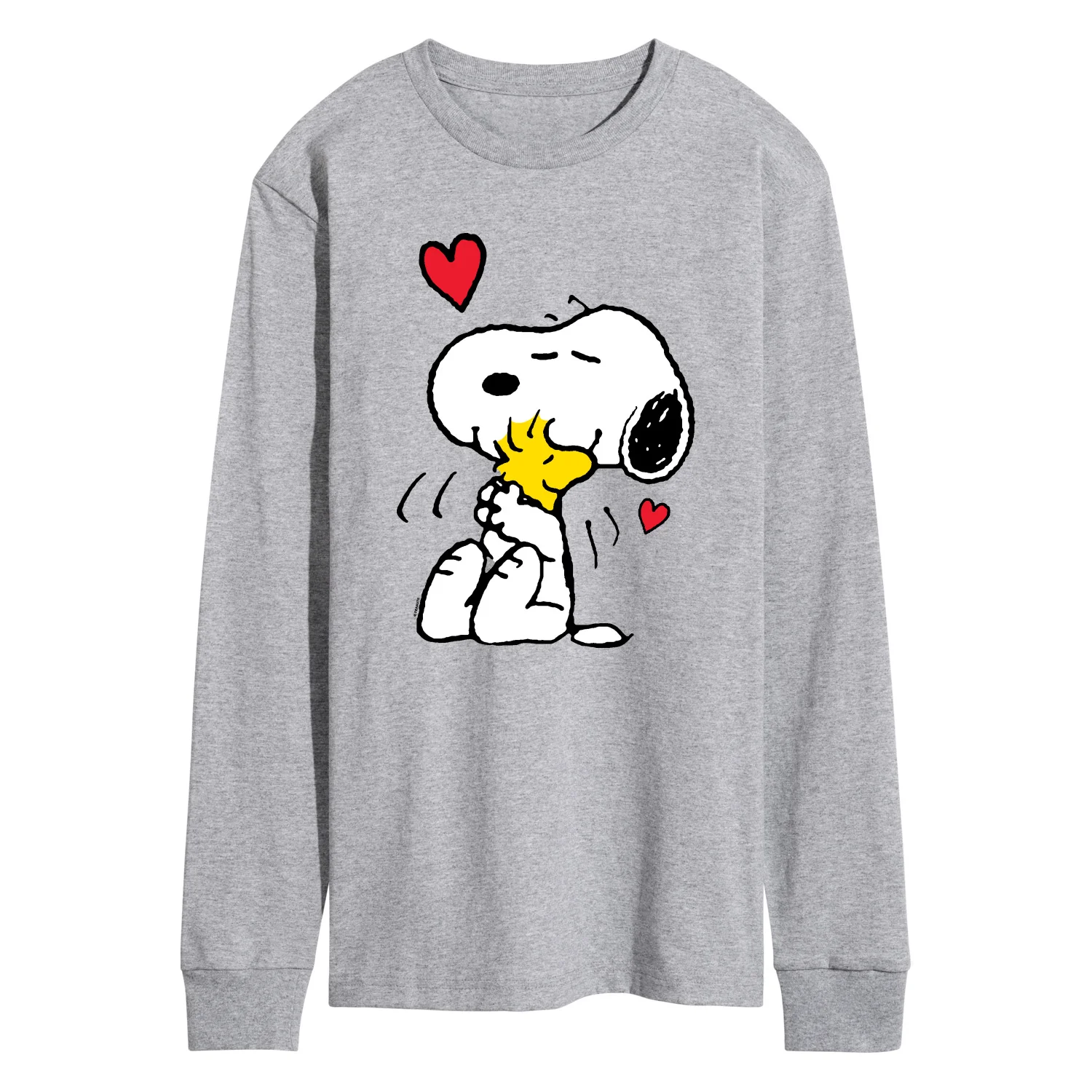 Peanuts - Snoopy and Woodstock Hug - Men's Long Sleeve Graphic T-Shirt - Image 3