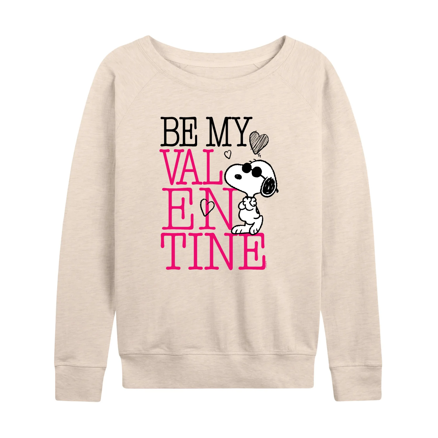Peanuts - Be My Valentine - Women's French Terry Long Sleeve Pullover