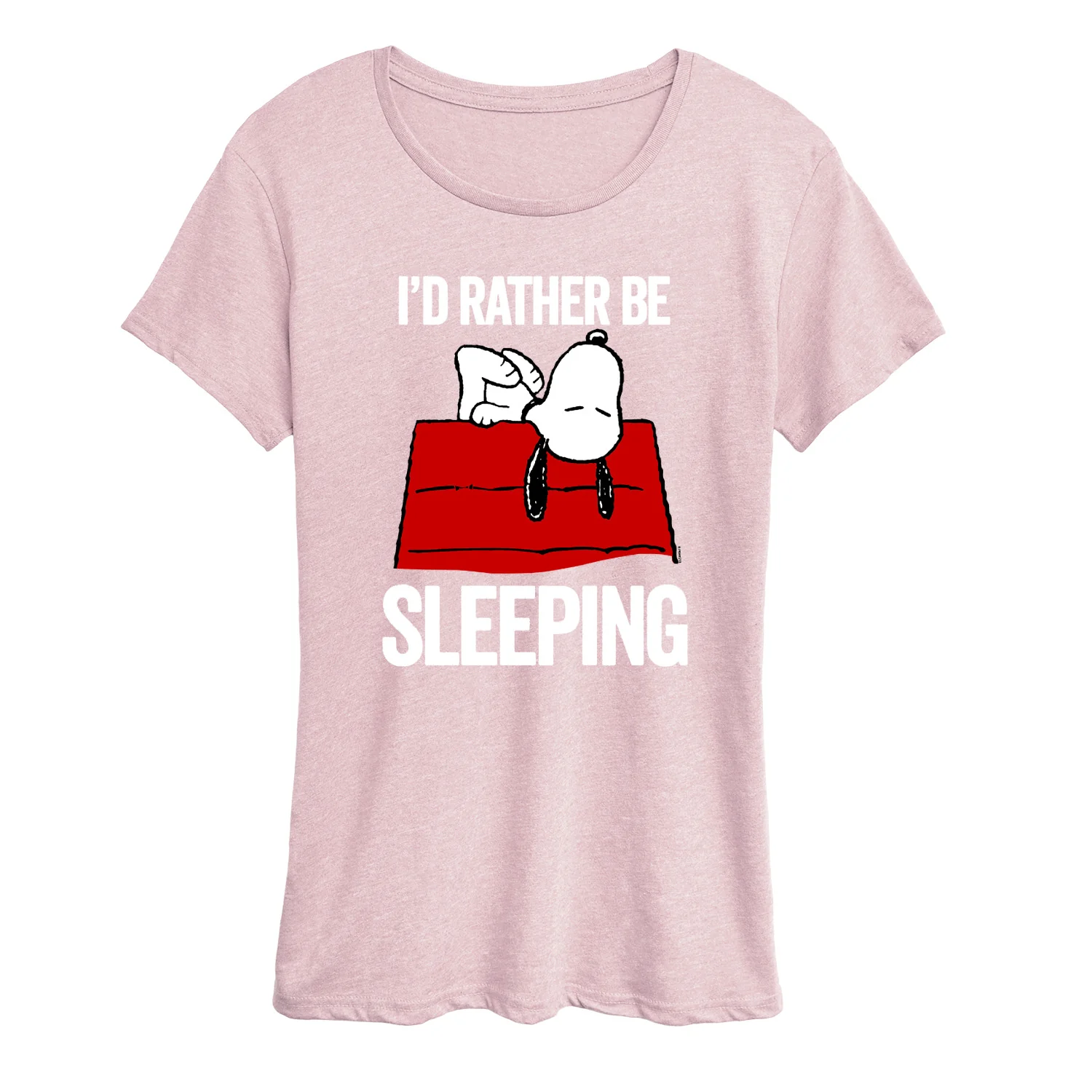Peanuts - I'd Rather Be Sleeping - Women's Short Sleeve Graphic T-Shirt - Image 3