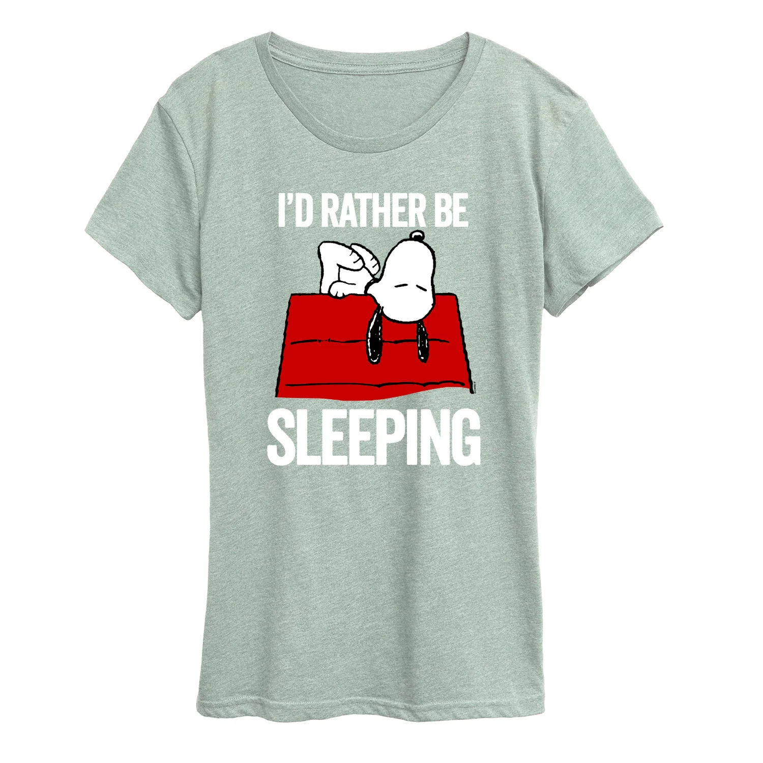 Peanuts - I'd Rather Be Sleeping - Women's Short Sleeve Graphic T-Shirt - Image 5