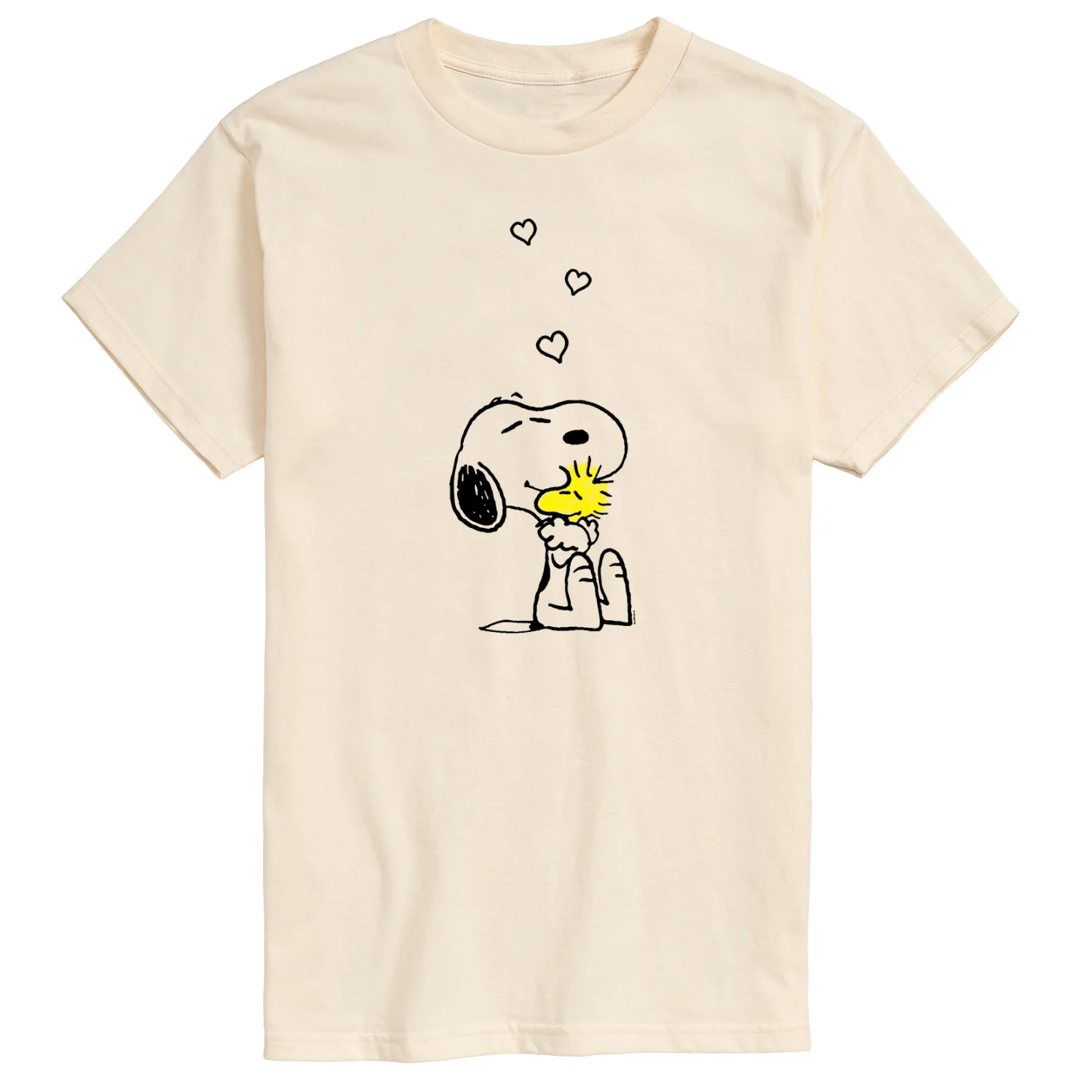 Peanuts - Snoopy and Woodstock Hearts - Men's Short Sleeve Graphic T-Shirt