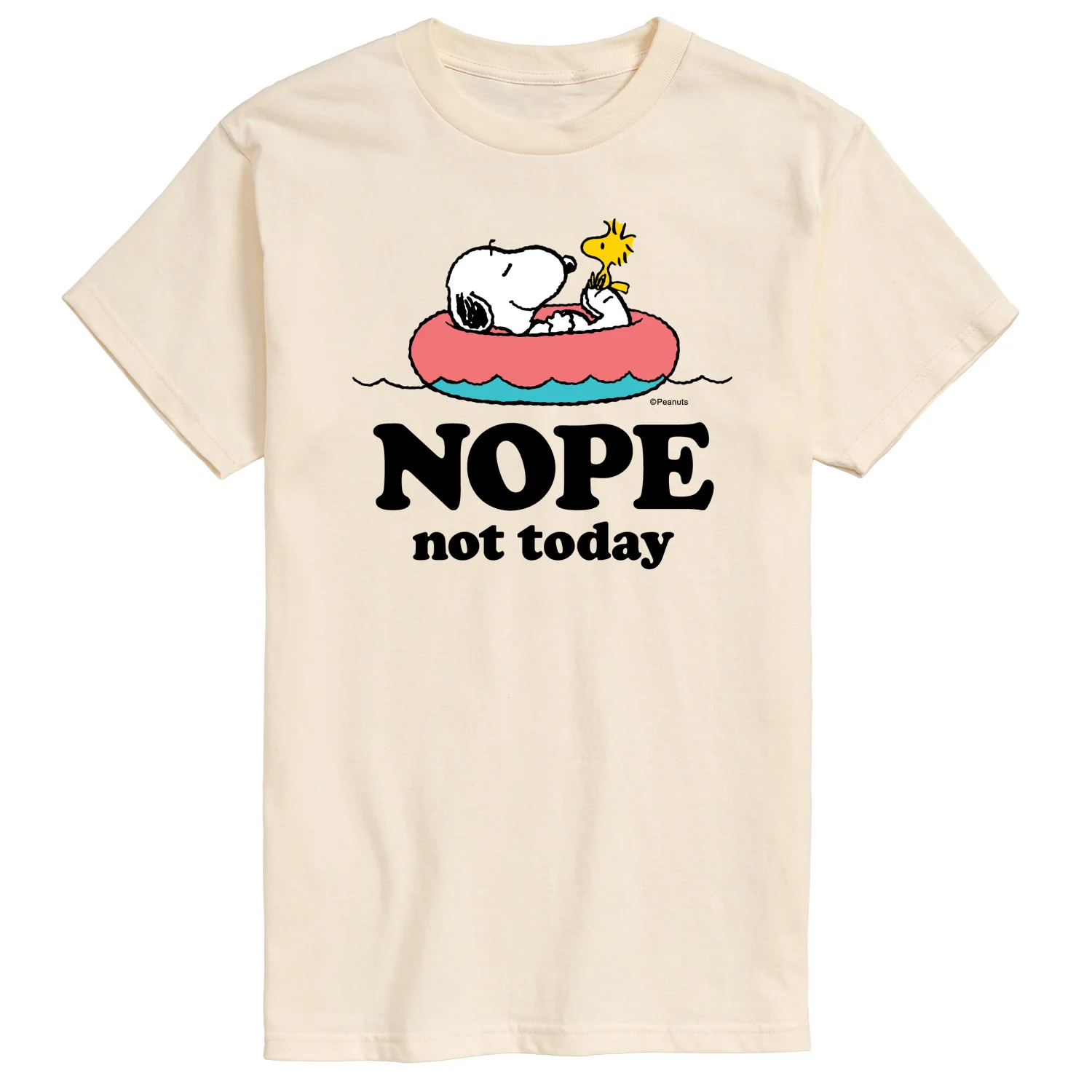 Peanuts - Pool Nope Not Today - Men's Short Sleeve Graphic T-Shirt - Image 2