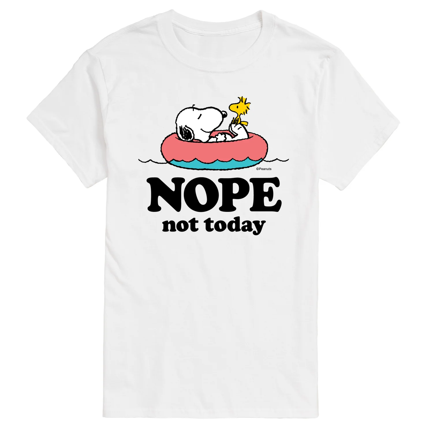 Peanuts - Pool Nope Not Today - Men's Short Sleeve Graphic T-Shirt - Image 3