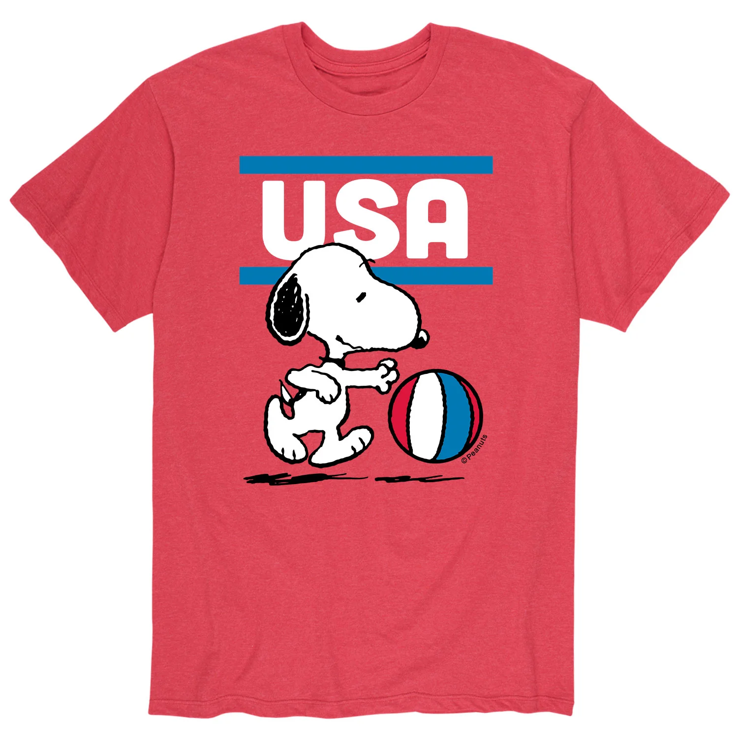 Peanuts - USA Basketball - Men's Short Sleeve Graphic T-Shirt