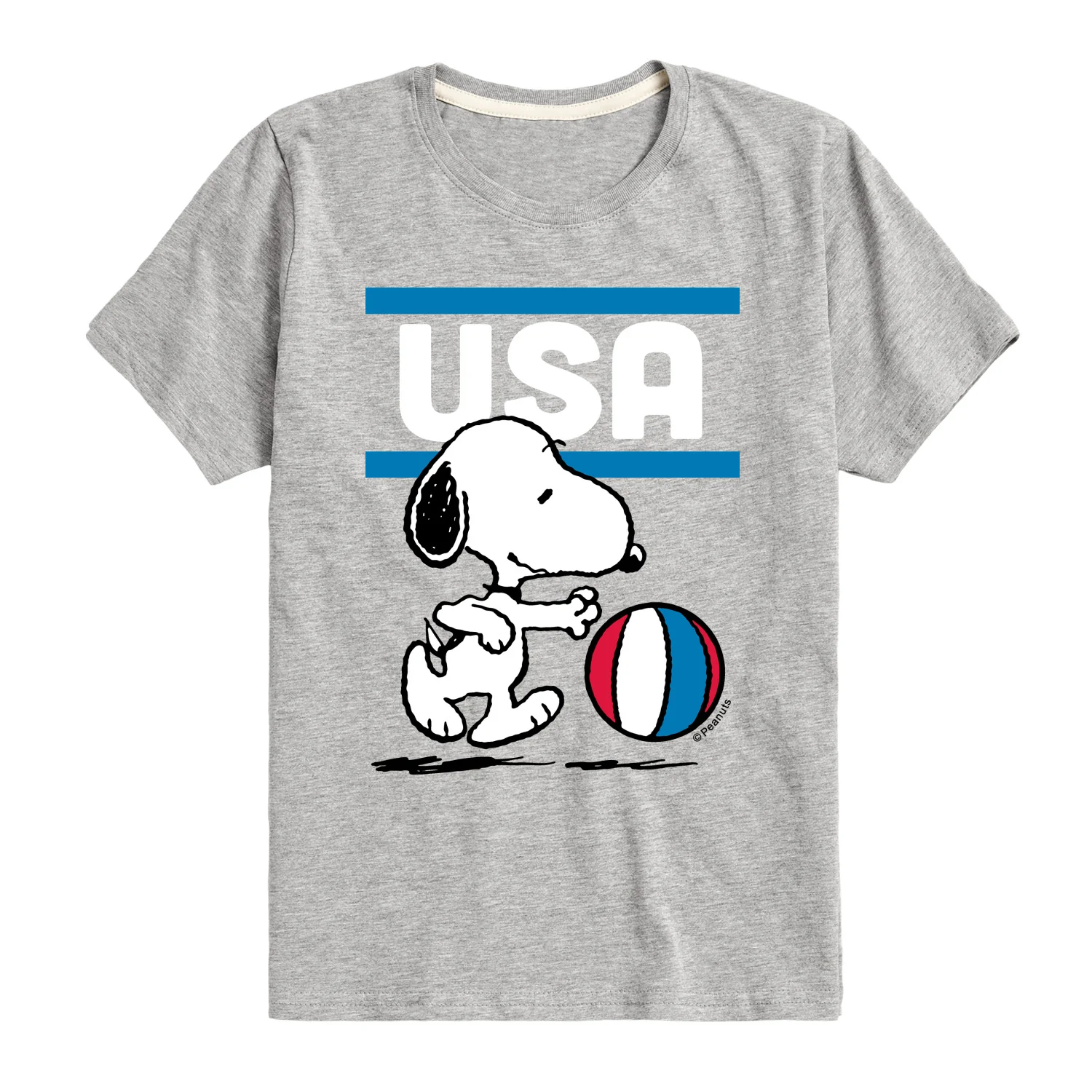 Peanuts - USA Basketball - Youth Boys Short Sleeve Graphic T-Shirt - Image 2