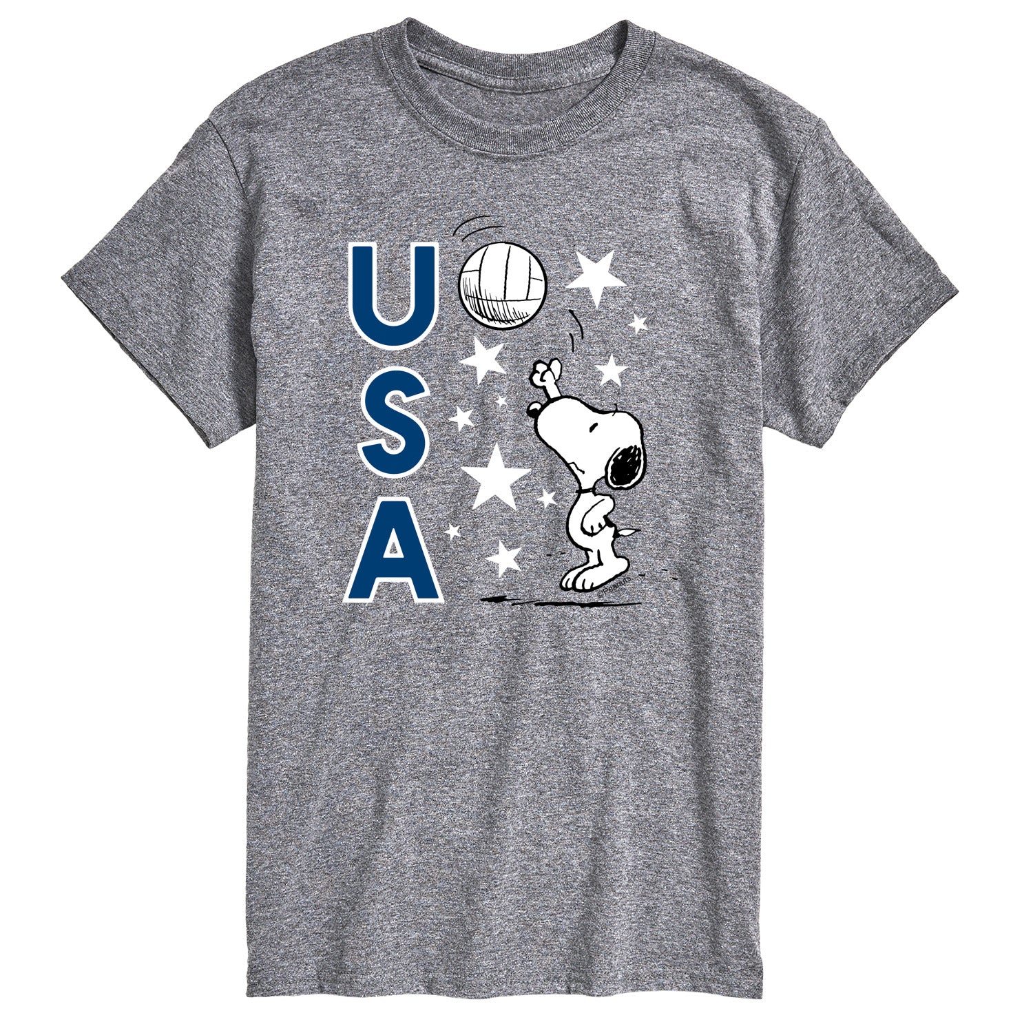 Peanuts - USA Volleyball - Men's Short Sleeve Graphic T-Shirt