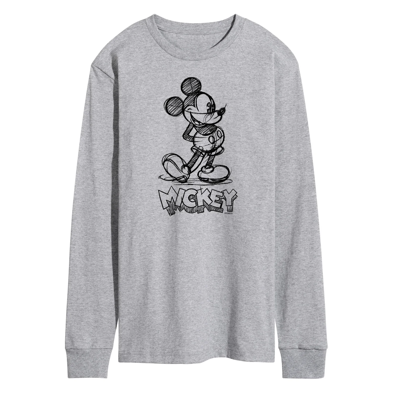 Mickey & Friends - Mickey Sketch - Men's Long Sleeve T-Shirt