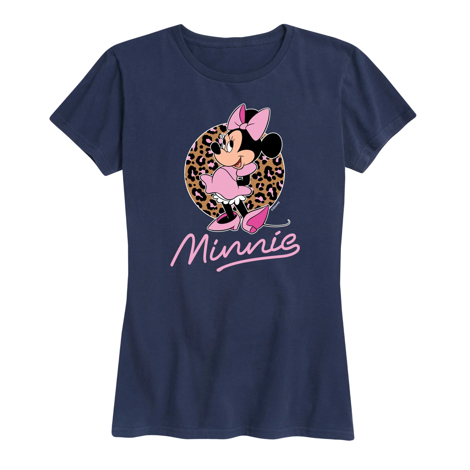 Mickey & Friends - Minnie Leopard Print - Women's Short Sleeve Graphic T-Shirt - Image 5