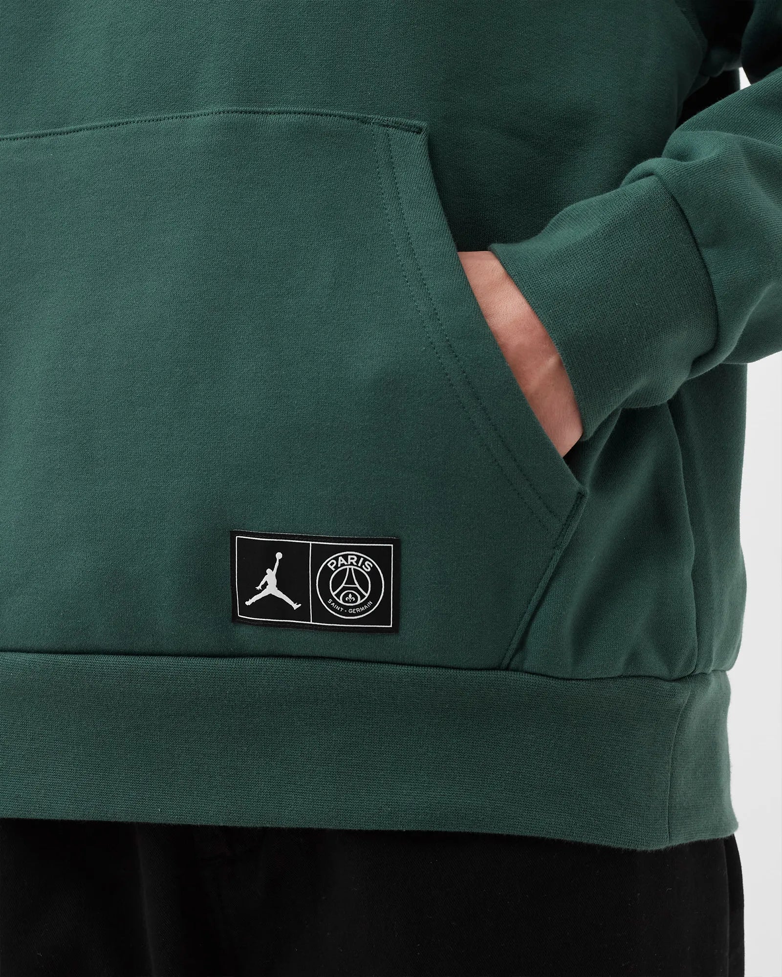 Men's Air Jordan X Psg Paris Saint German Pullover Statement Fleece Hoodie 'Noble Green' - Image 4