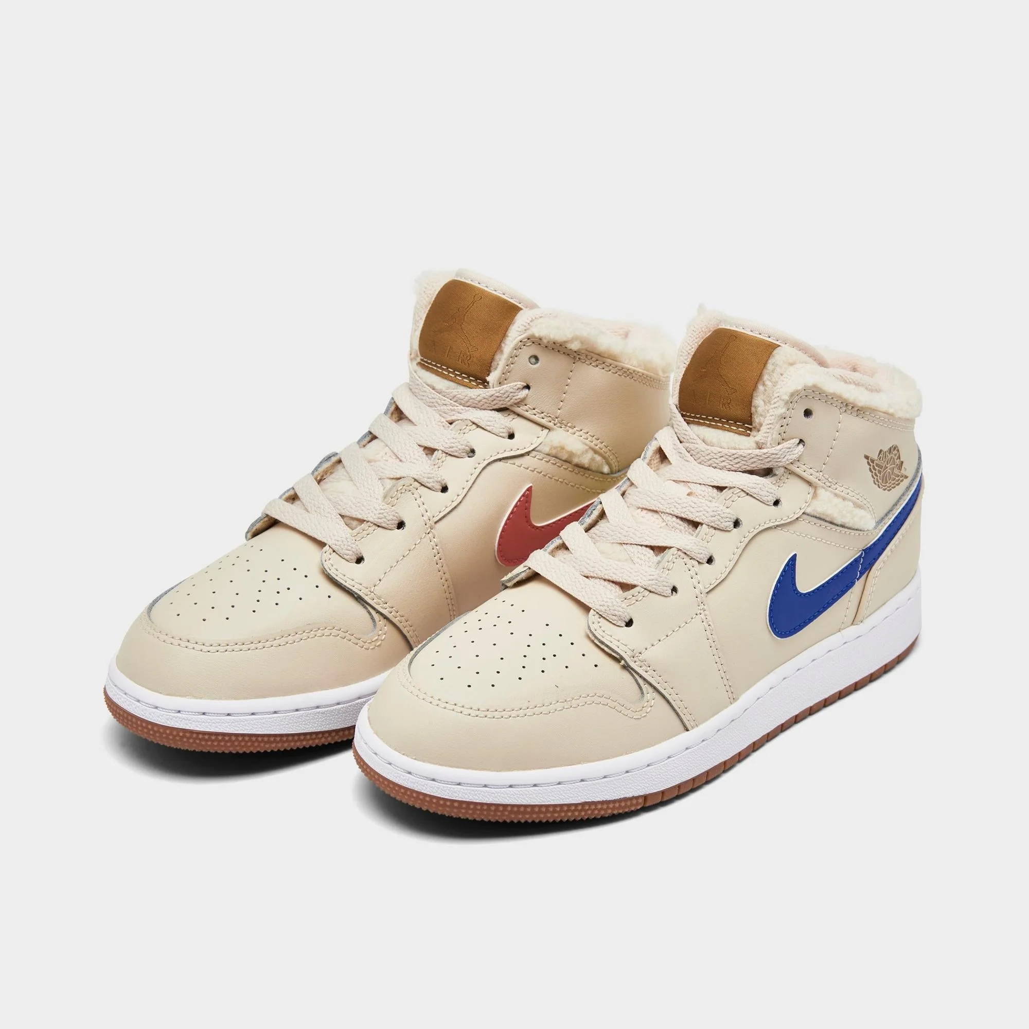 Grade School Air Jordan Retro 1 Mid Utility 'Fleece Pearl White' (Gs) - Image 2