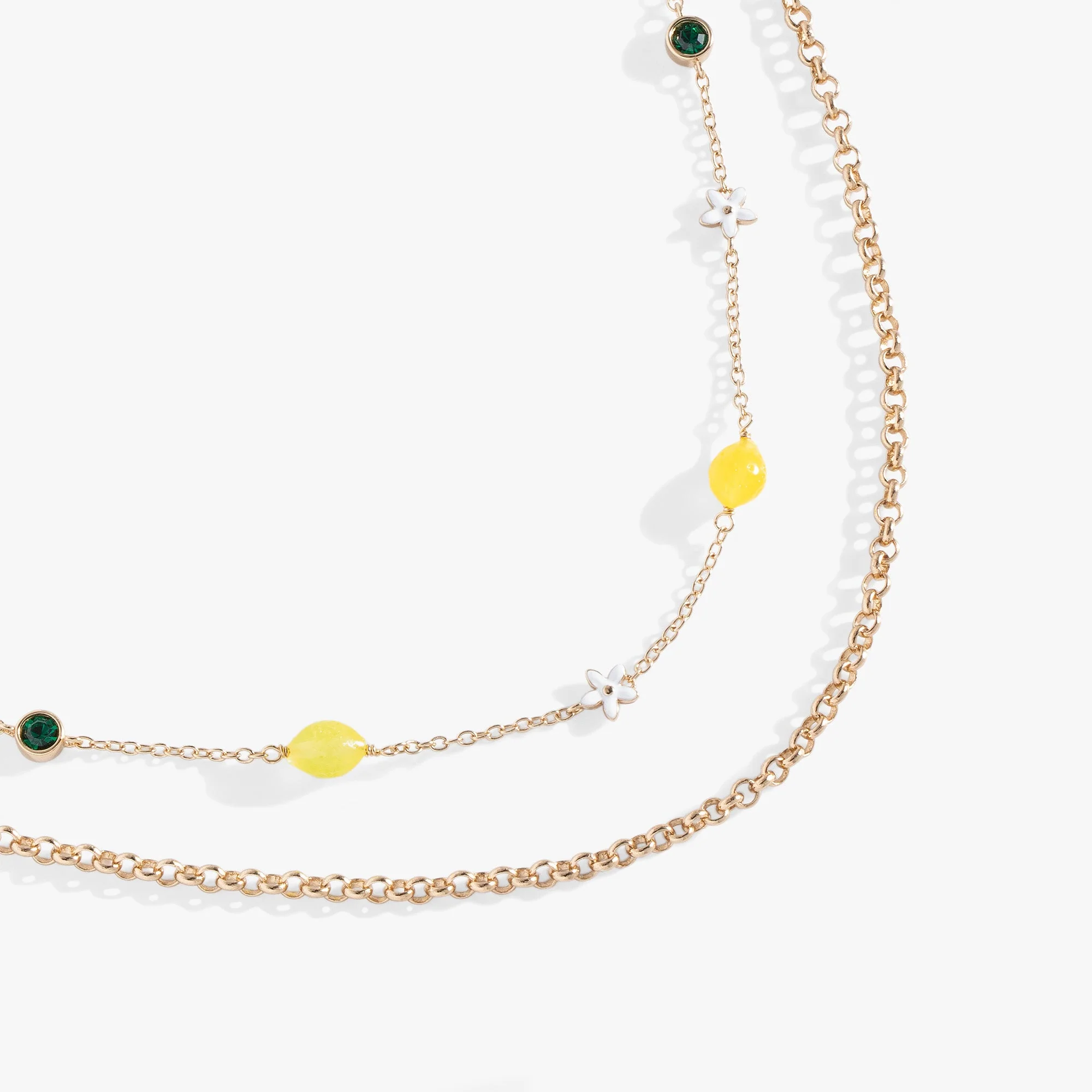 Double-Layer Lemon Necklace - Image 2